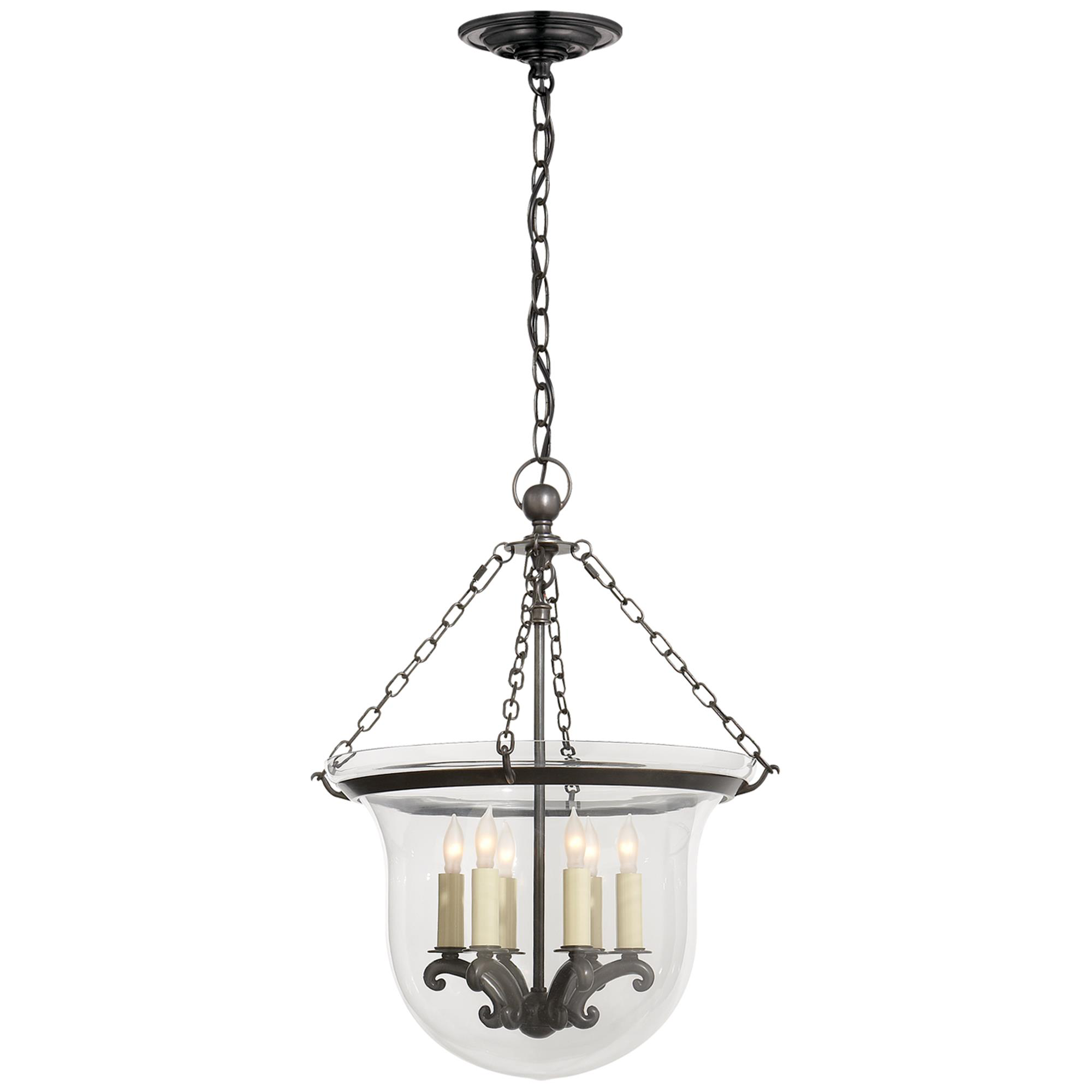 Shown in Bronze finish and Clear glass