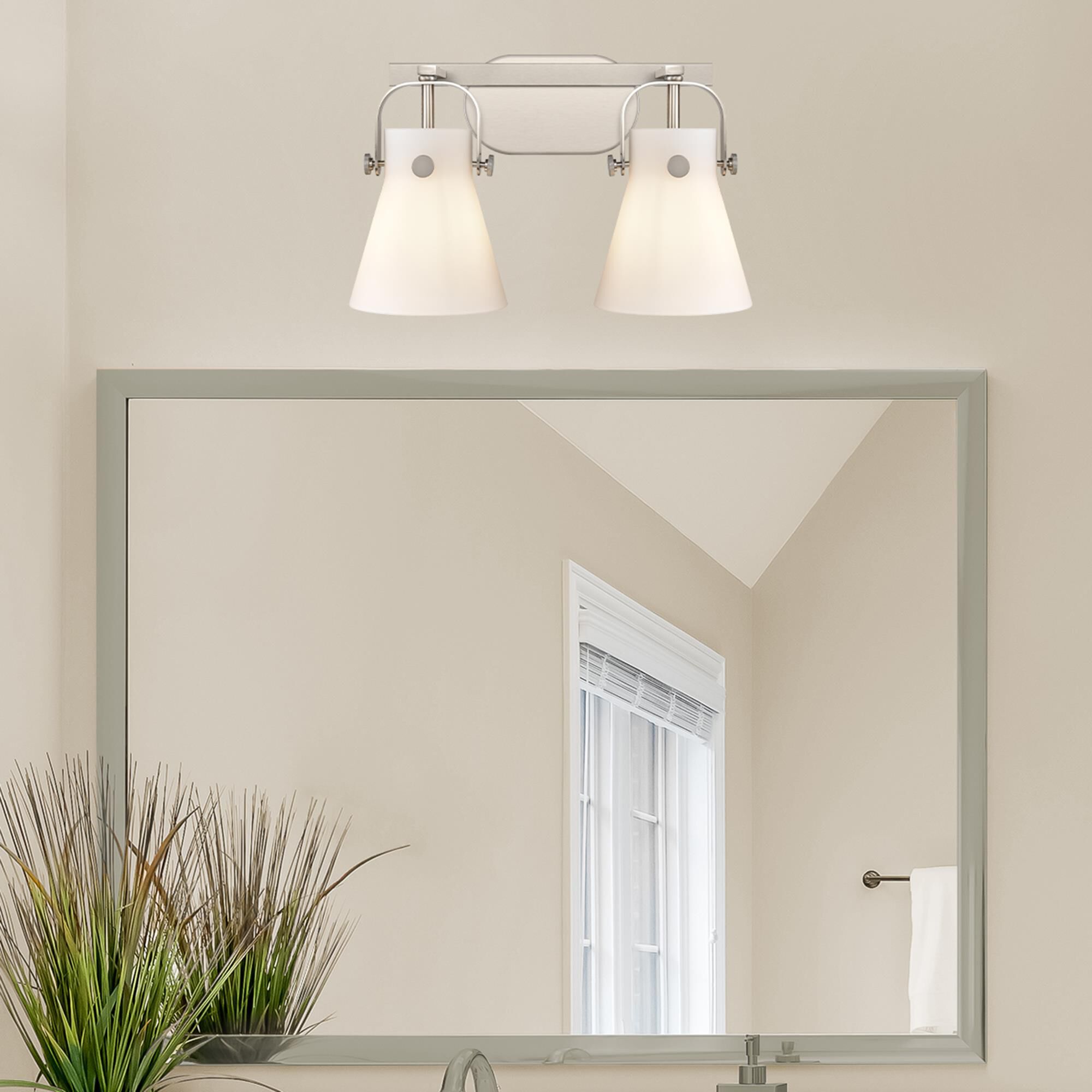 Bruno Marashlian Pilaster II Cone 17 Inch Bath Vanity Light by Innovations Lighting