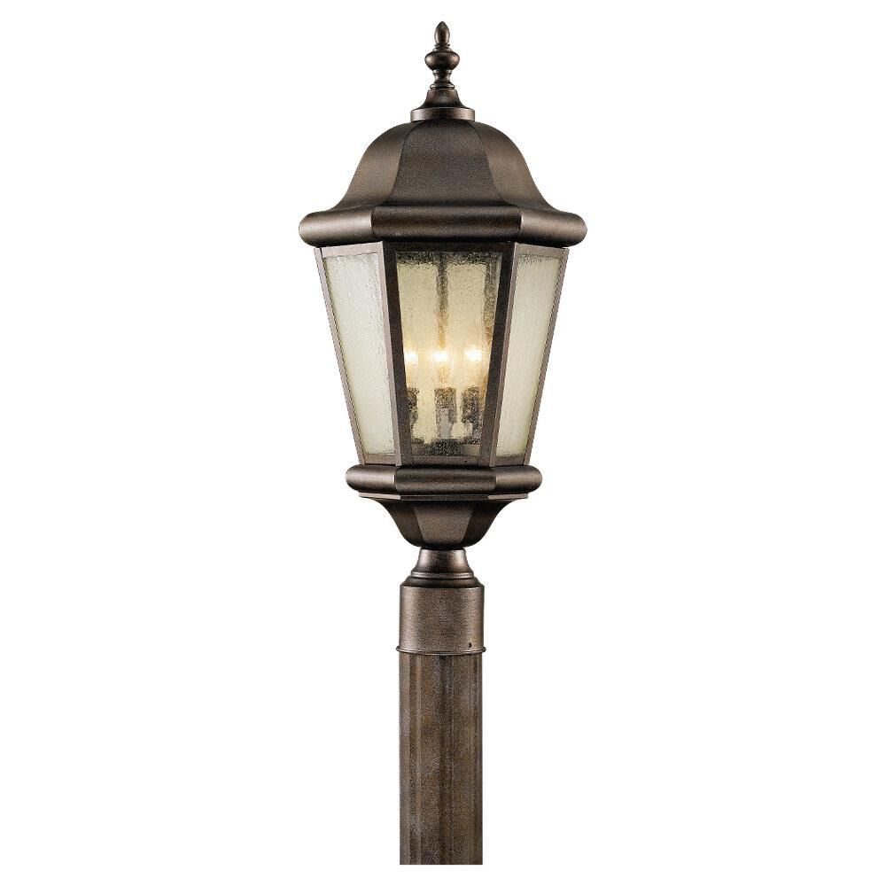 Martinsville 22 Inch Tall 3 Light Outdoor Post Lamp by Generation Lighting
