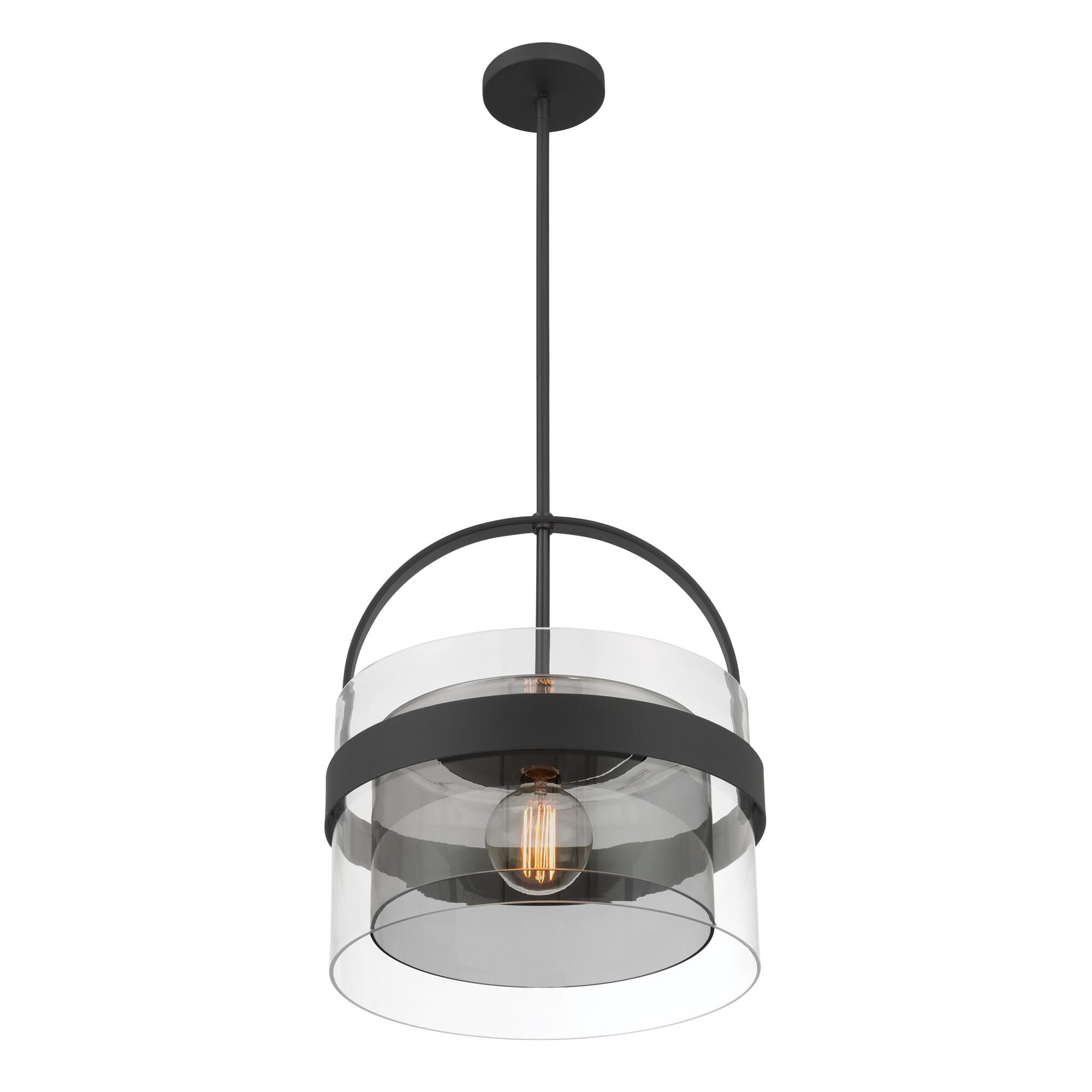 Shown in Dark Matte Black finish and Clear and Grey glass