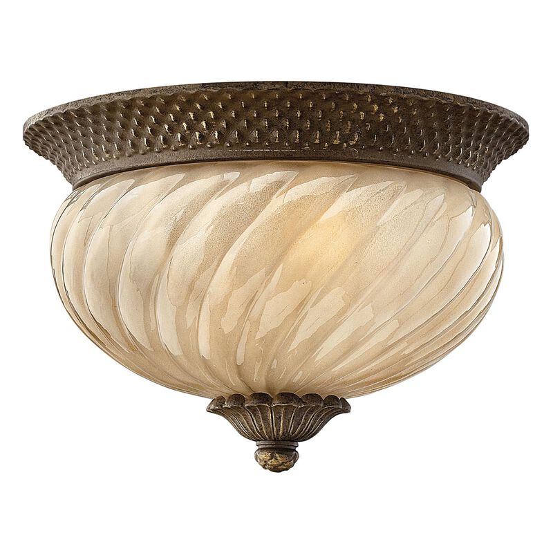 Plantation 12 Inch 2 Light Outdoor Flush Mount by Hinkley