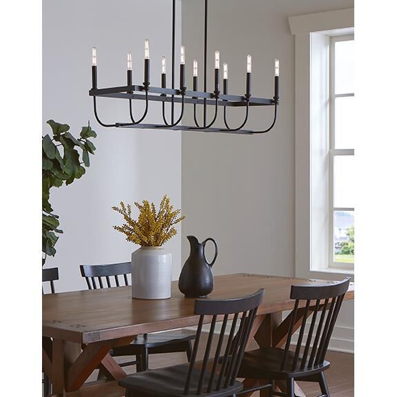 Beckett 40 Inch 10 Light Linear Suspension Light by Acclaim Lighting