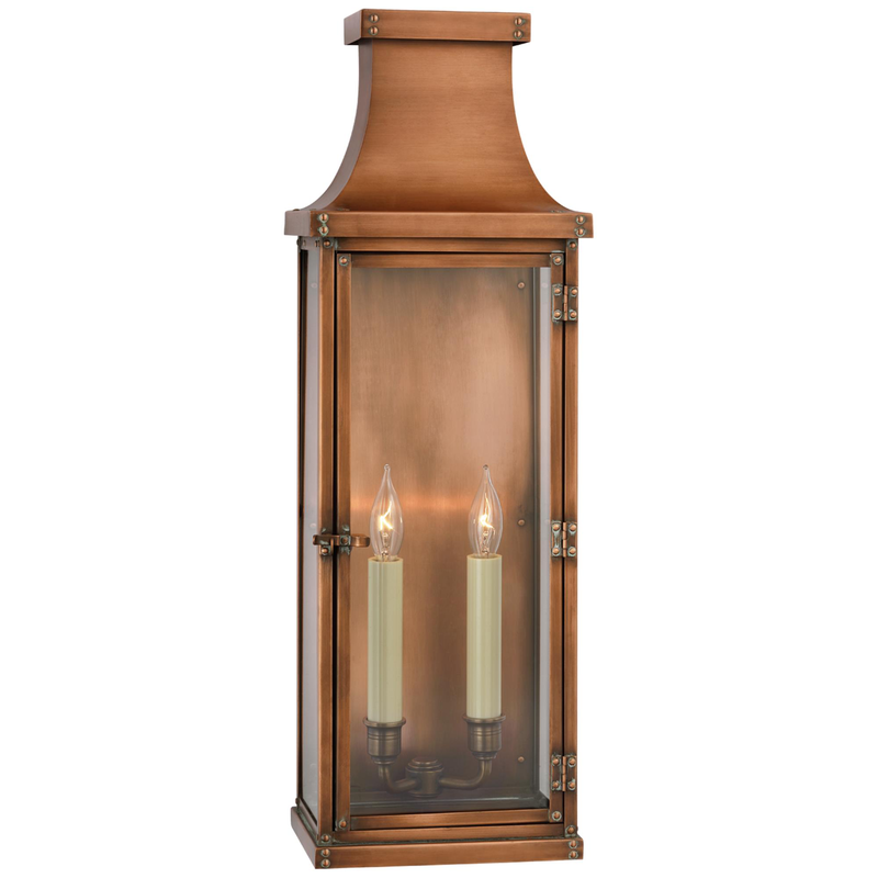 Chapman & Myers Bedford 24 Inch Tall 2 Light Outdoor Wall Light by Visual Comfort Signature Collection