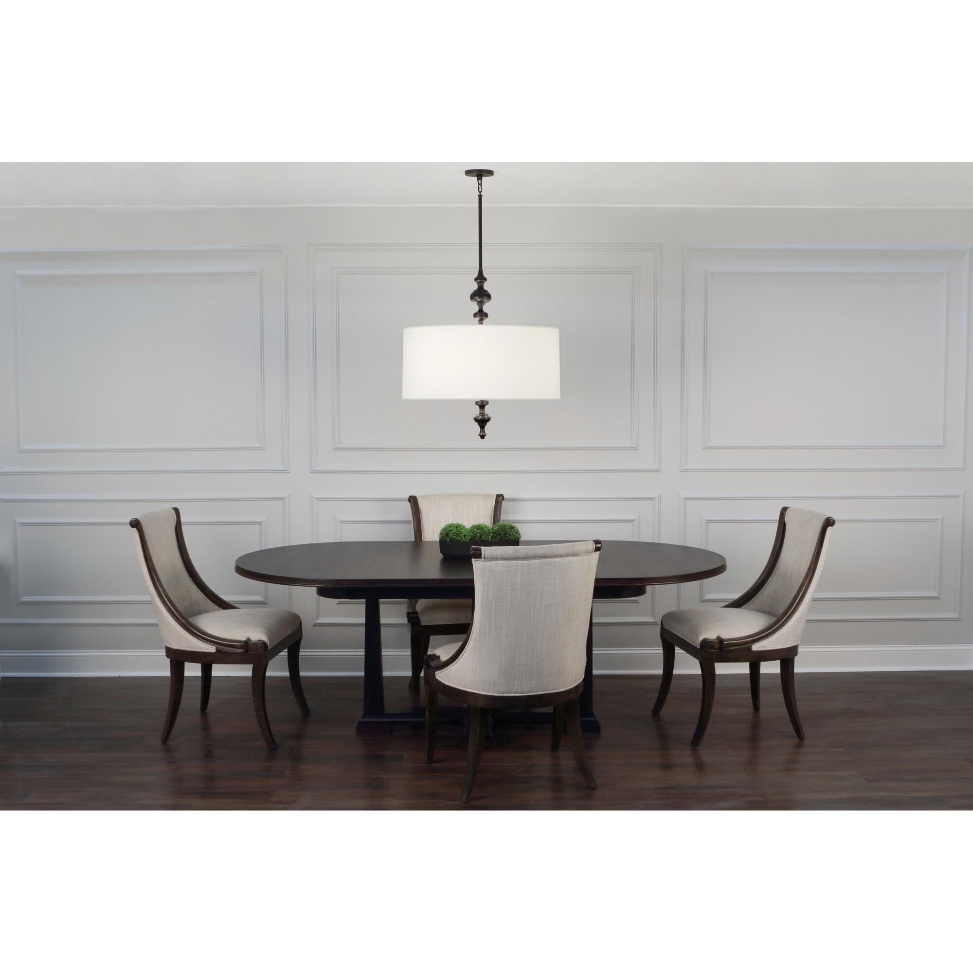 Shown in Deep Patina Bronze finish and Cream shade