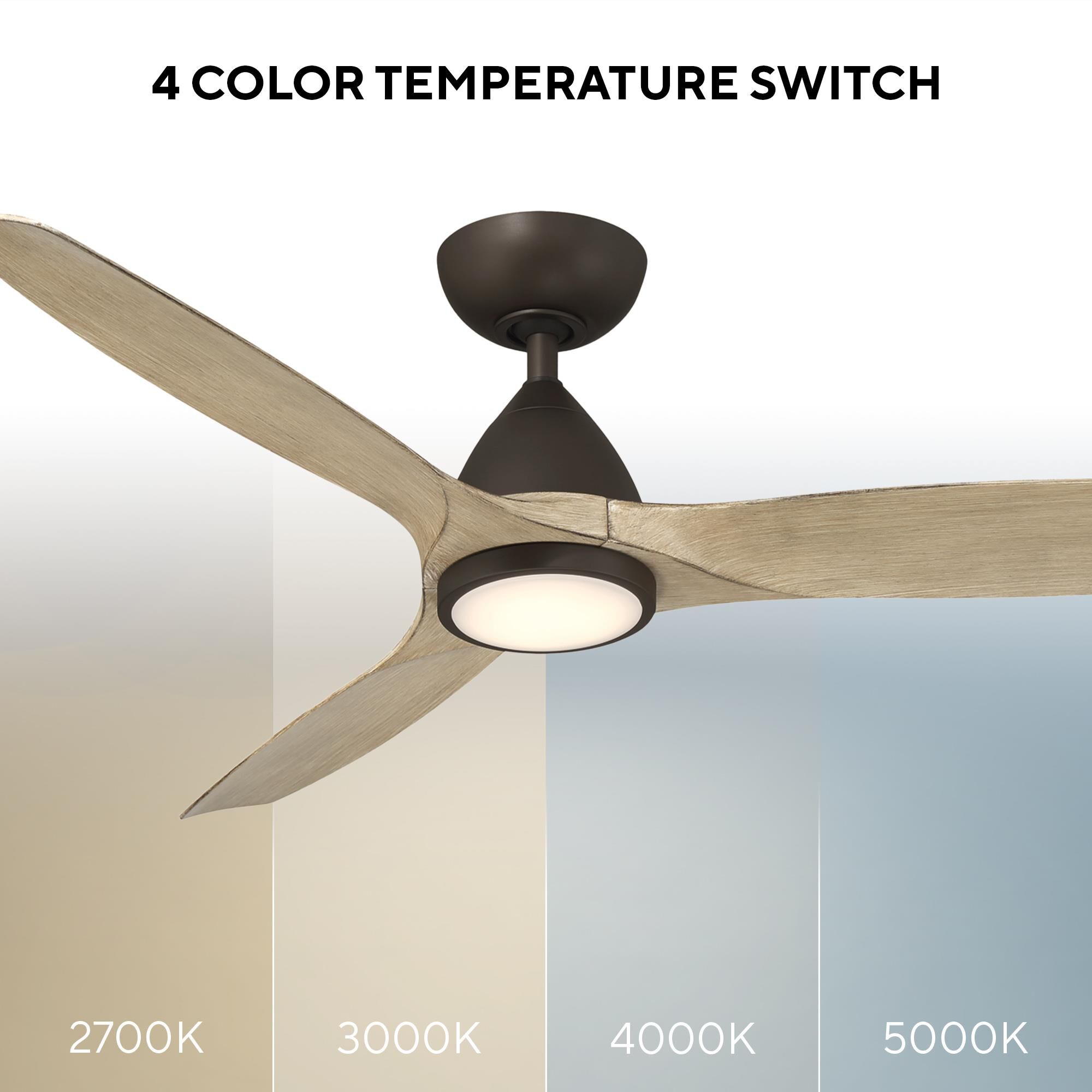 Skylark 54 Inch Ceiling Fan with Light Kit by Modern Forms