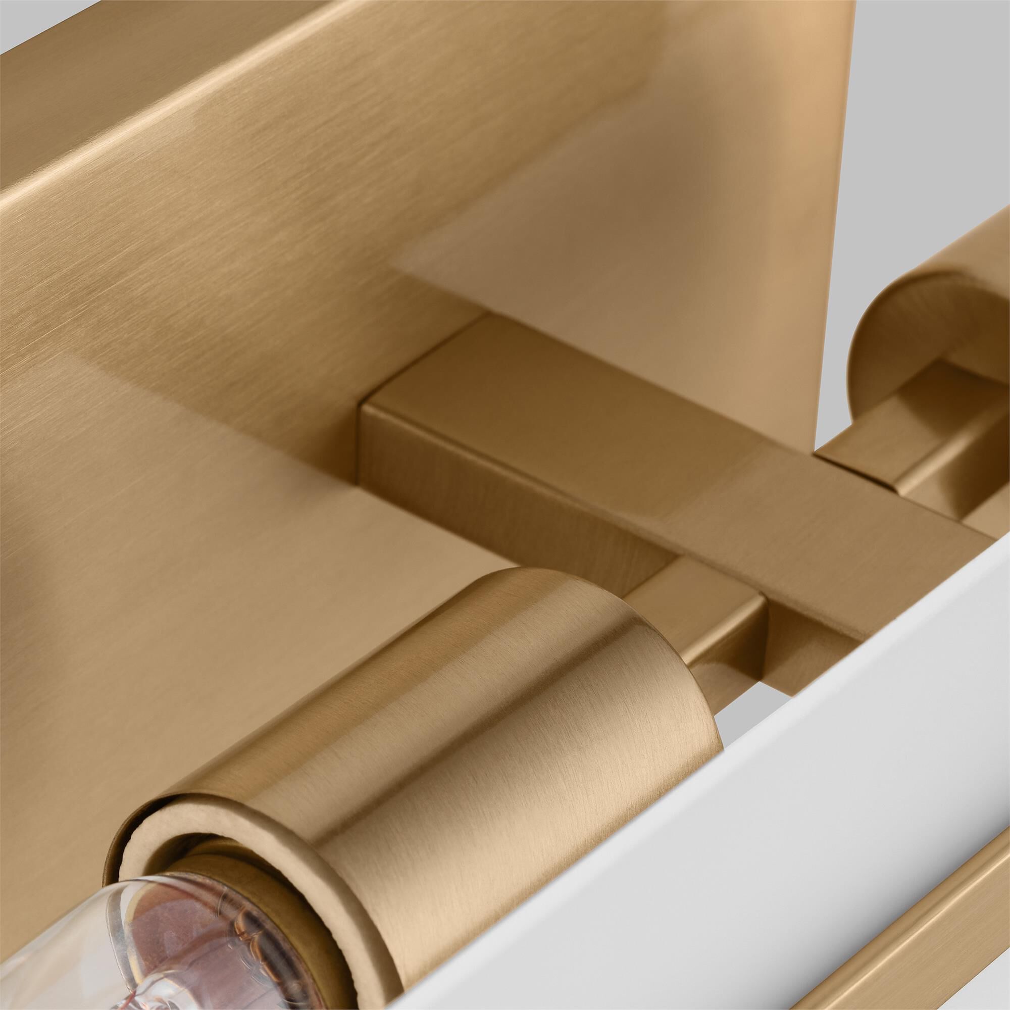 Shown in Satin Brass finish and Satin Etched glass and Satin Etched Glass shade