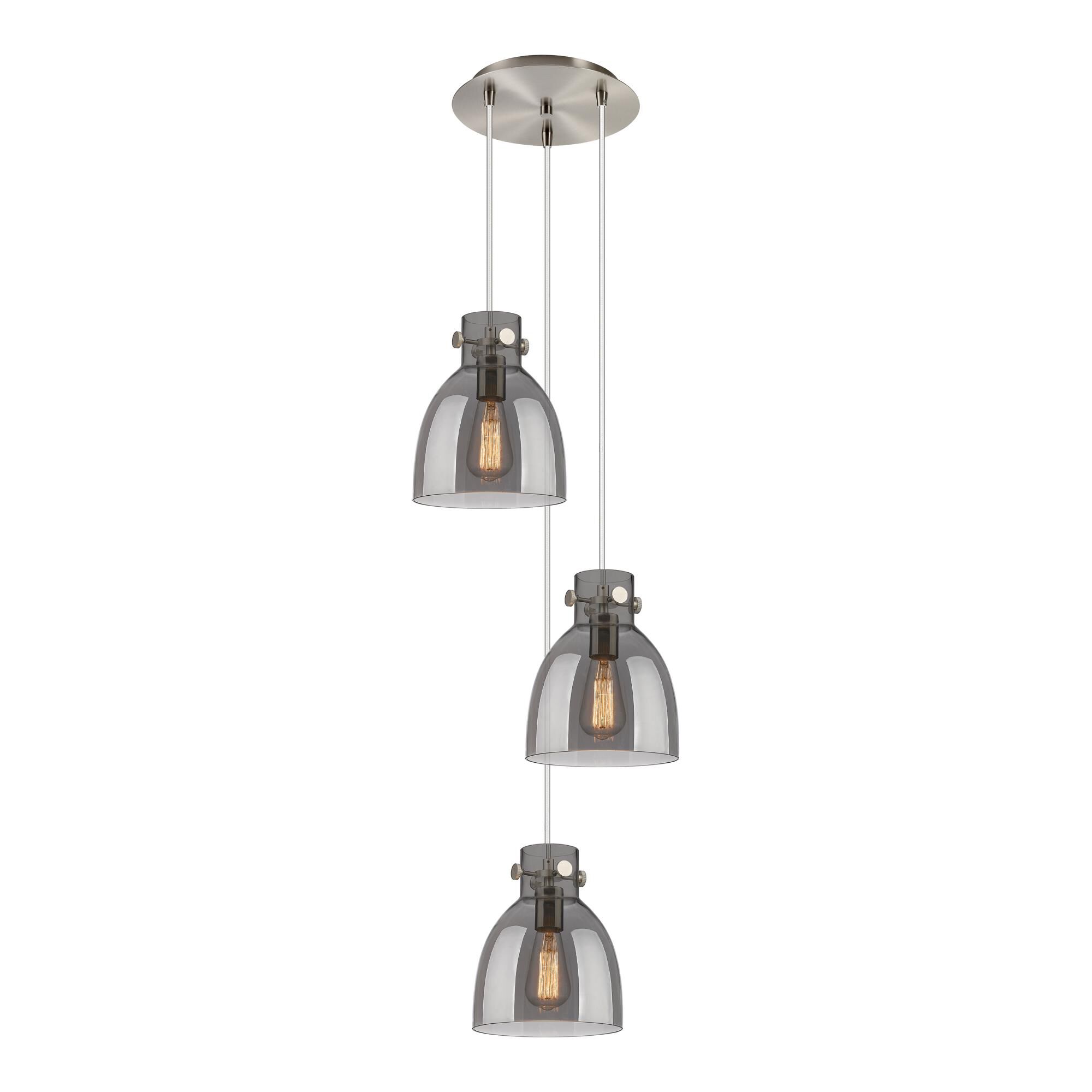 Bruno Marashlian Newton Bell 15 Inch 3 Light Multi Light Pendant by Innovations Lighting