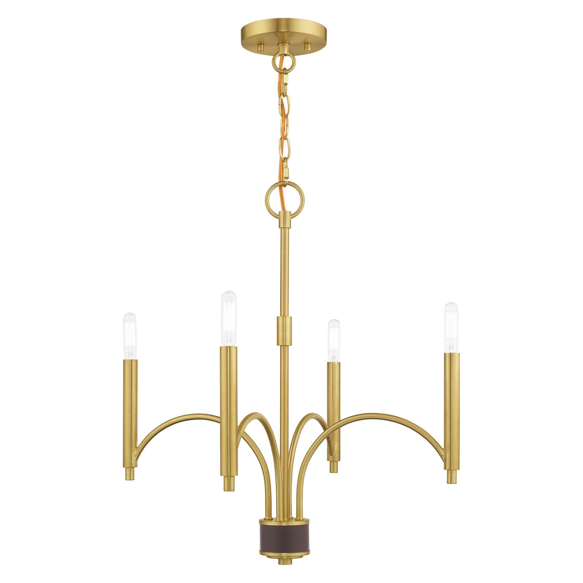 Wisteria 4 Light Mini Chandelier by Livex Lighting