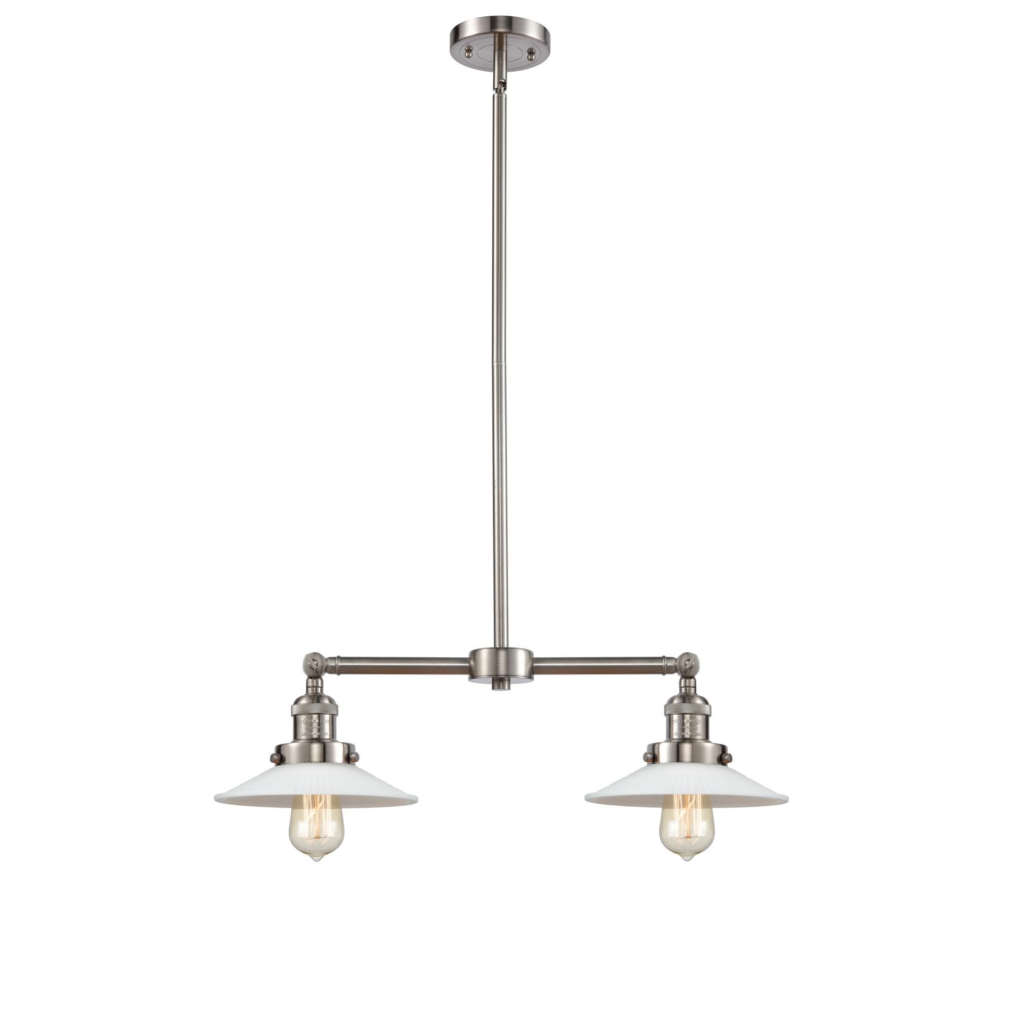 Bruno Marashlian Halophane 21 Inch 2 Light LED Mini Chandelier by Innovations Lighting