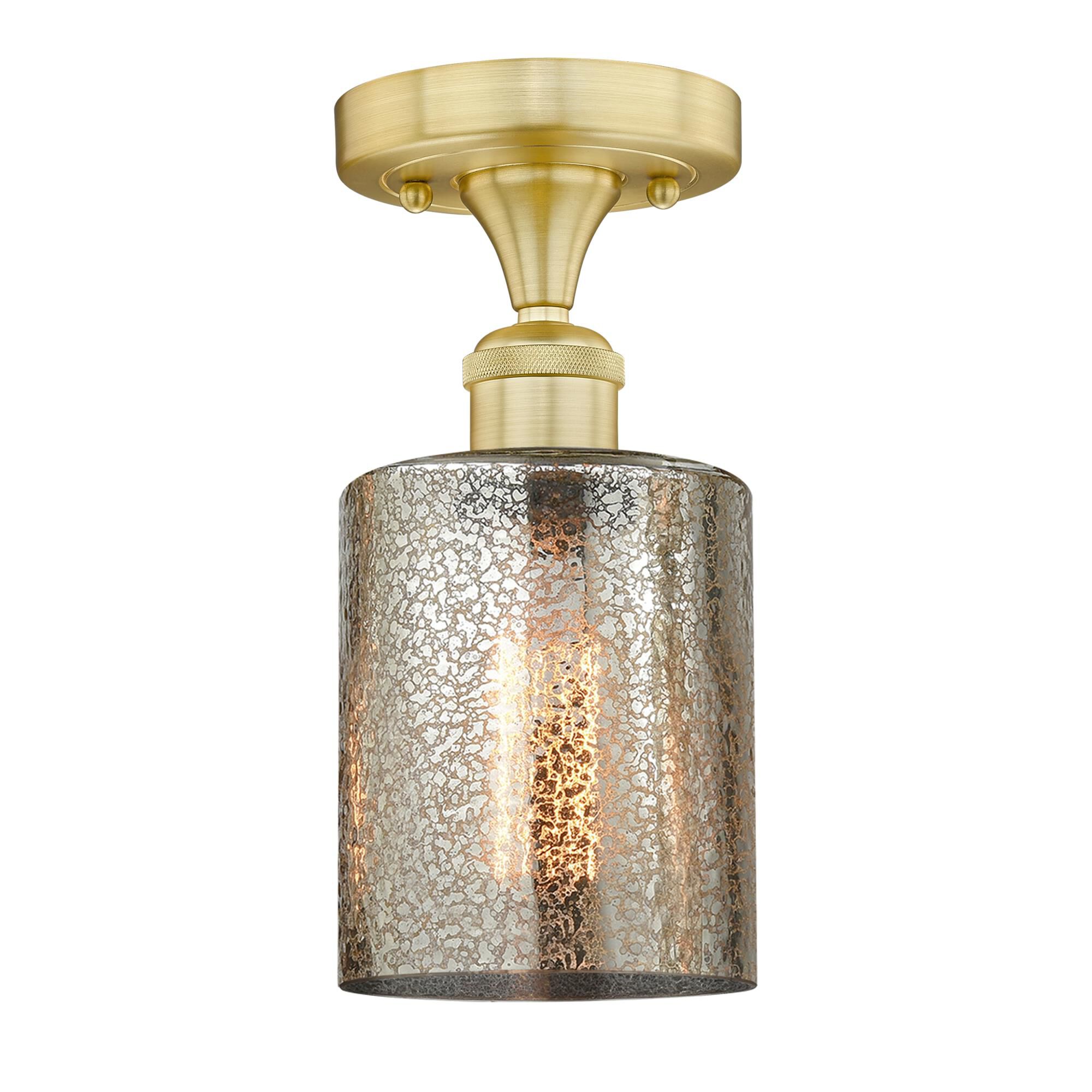 Shown in Satin Gold finish and Mercury glass