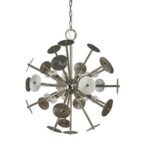Shown in Polished Nickel With Satin Pewter Accents finish and Satin Pewter accent