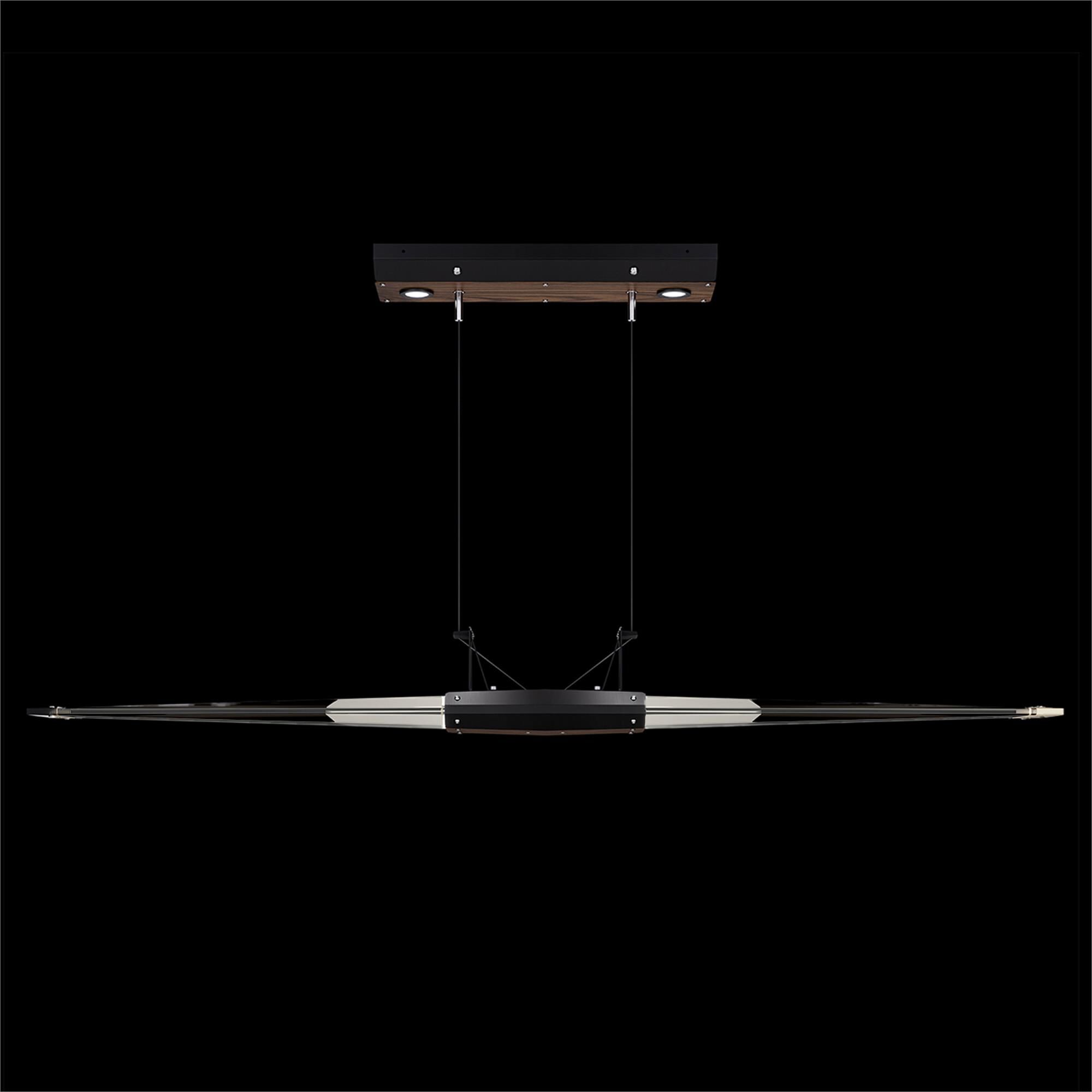 Shown in Black finish and True crystal and False glass