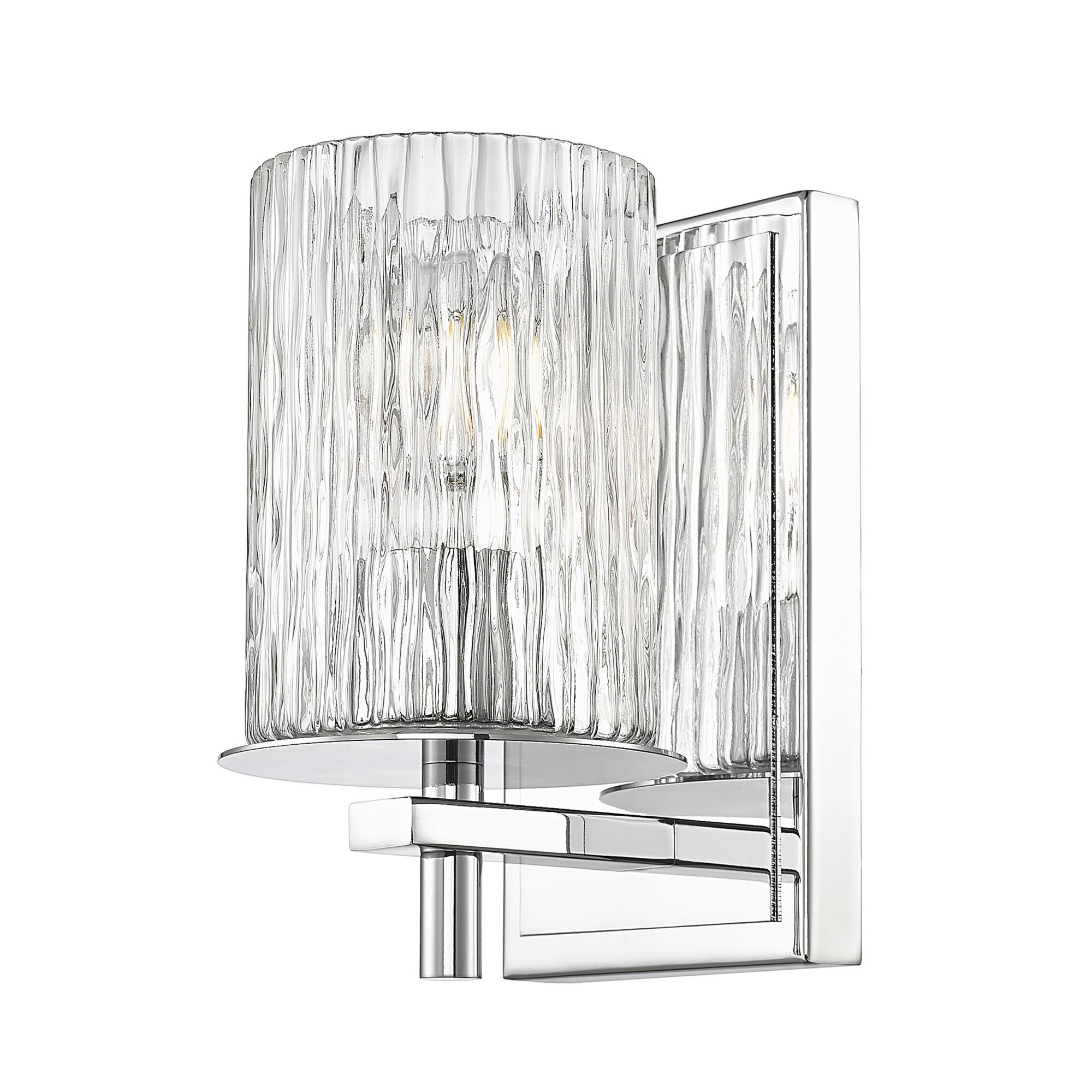 Shown in Chrome finish and Clear + Etched Opal glass and Clear + Etched Opal shade