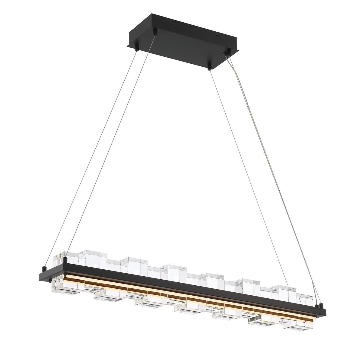 Bruco 34 Inch 2 Light LED Linear Suspension Light by Eurofase Lighting