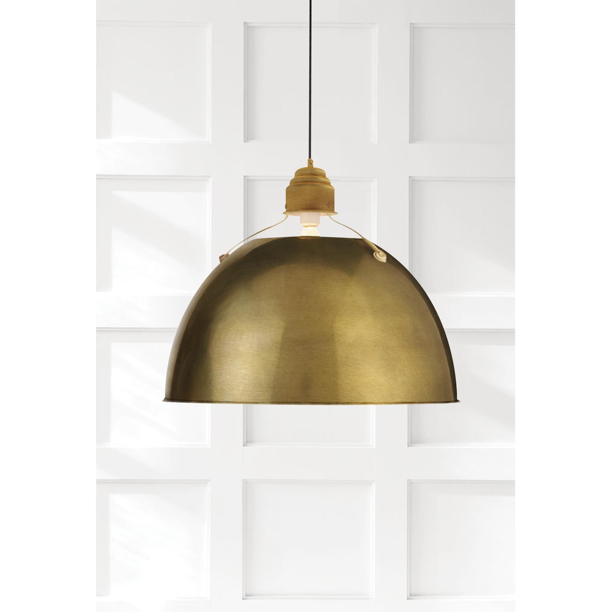 Shown in Hand-Rubbed Antique Brass finish and No Glass  glass and NO Shade  shade