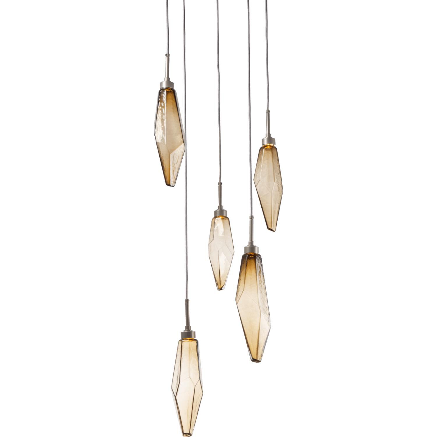 Rock Crystal Multi Light Pendant by Hammerton Studio