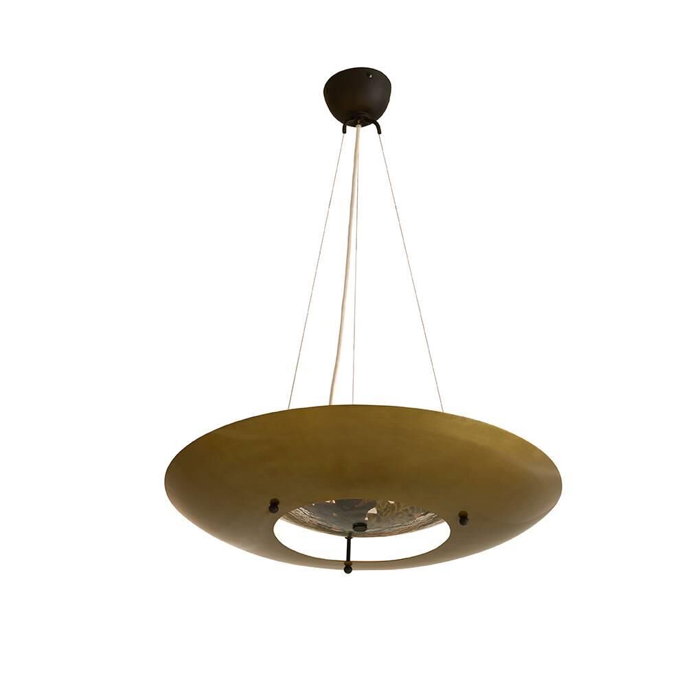 Shown in Antique Brass finish and Clear glass