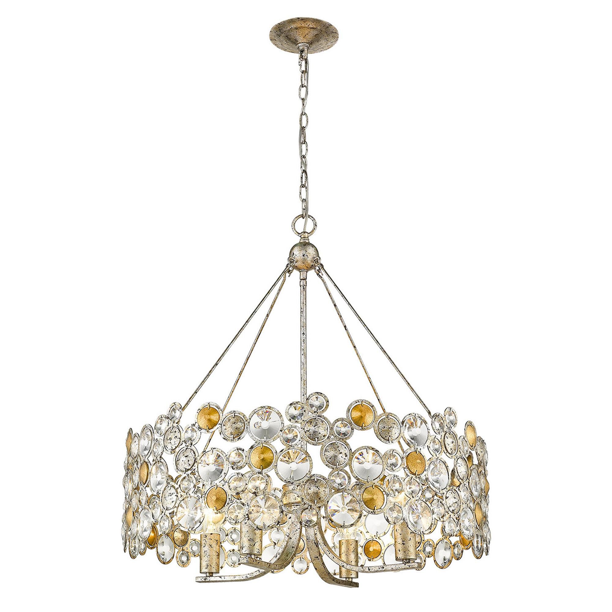 Vitozzi 27 Inch 4 Light Chandelier by Trend Lighting