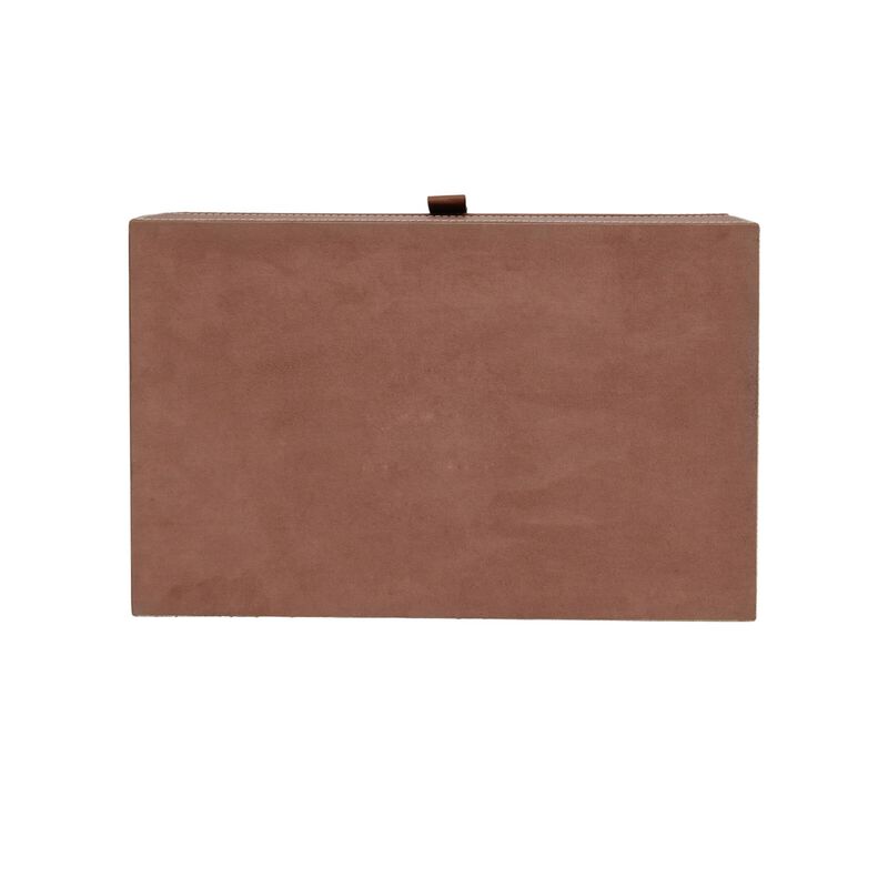 Leather & Raffia Accent Box Set of 2 by Currey & Company