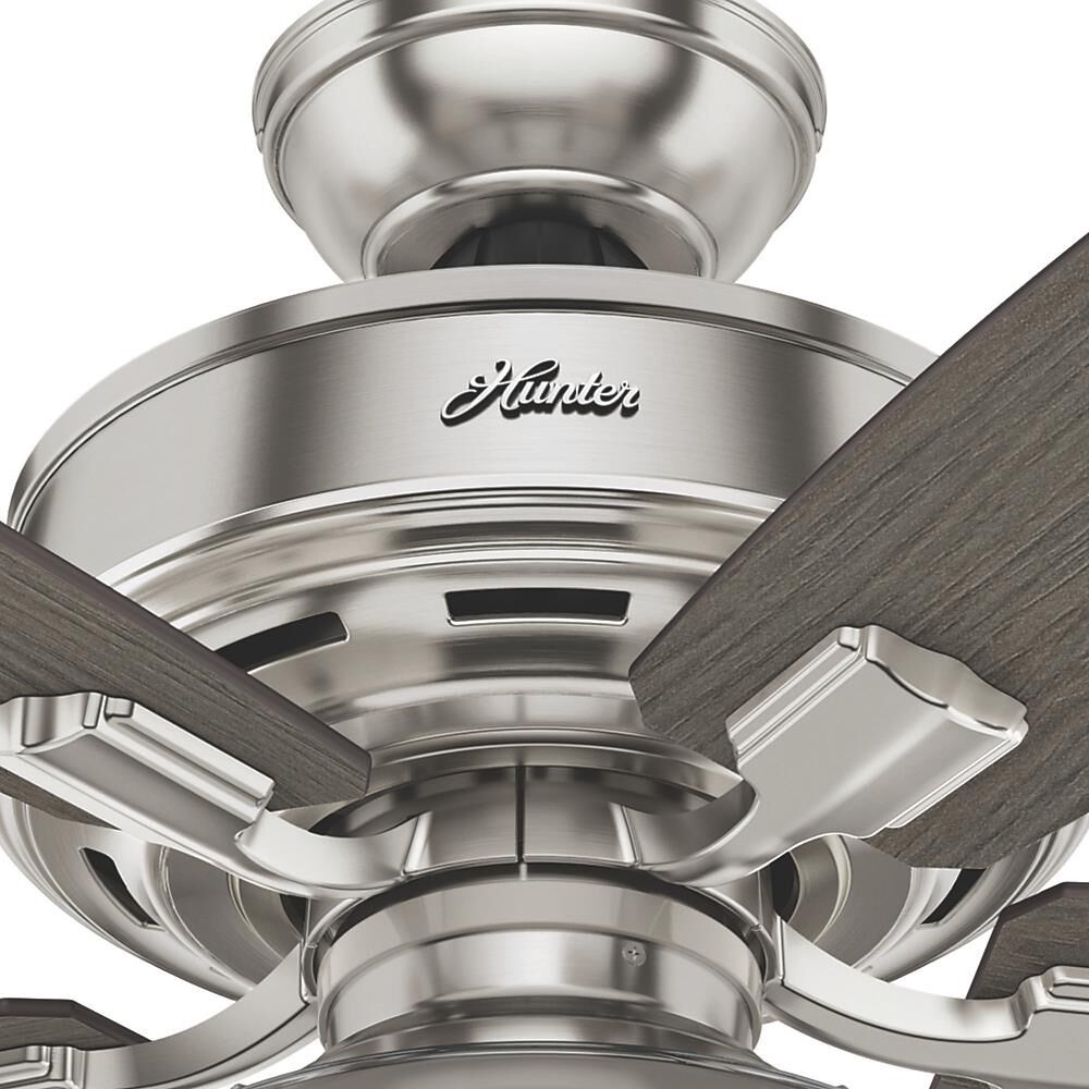 Shown in Brushed Nickel finish and Clear glass