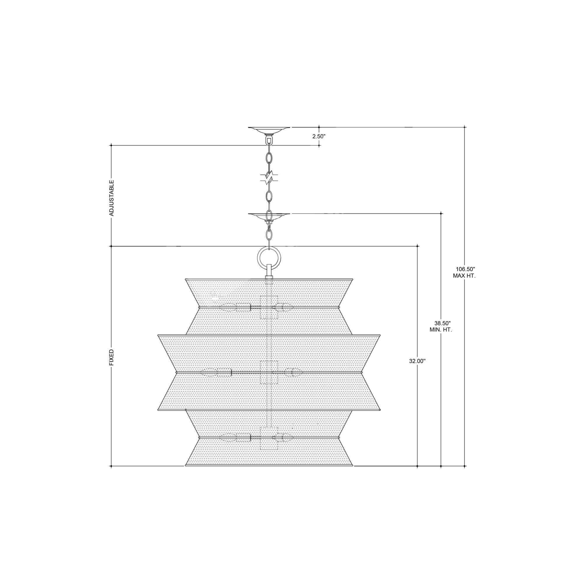 Phebe 32 Inch Chandelier,