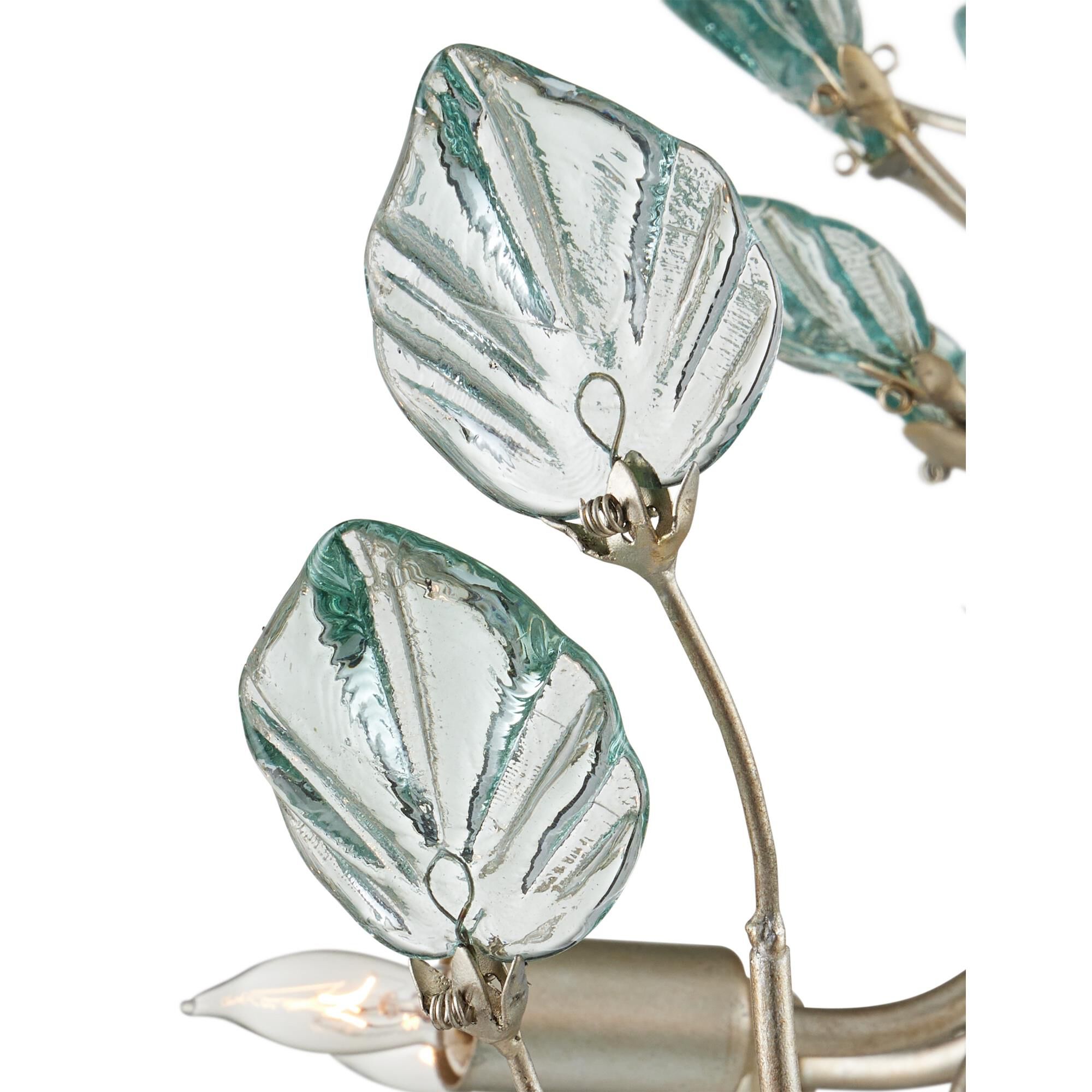 Shown in Clear, Contemporary Silver Leaf and Contemporary Silver finish