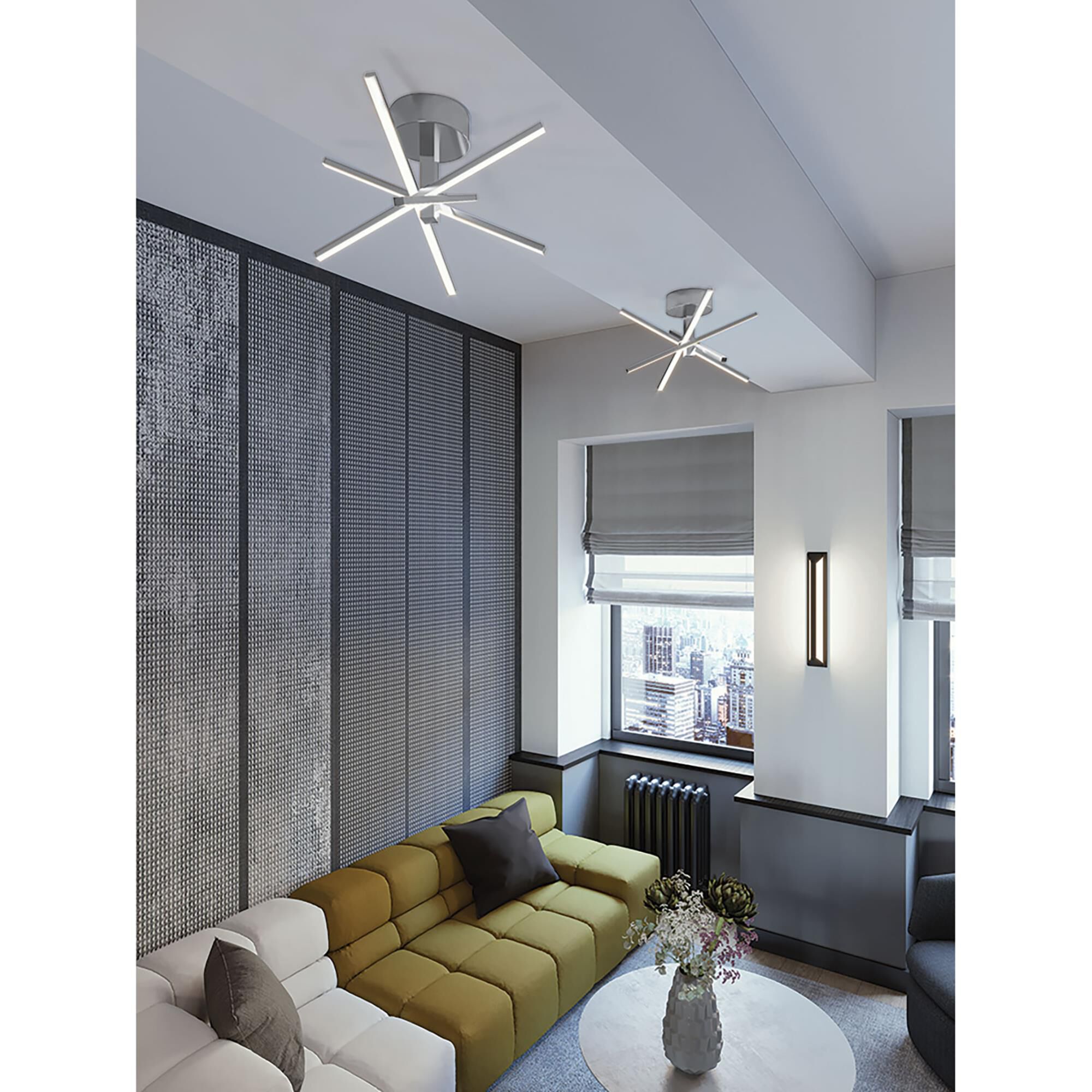 Jaxx 15 Inch 1 Light LED Semi Flush Mount by AFX Lighting