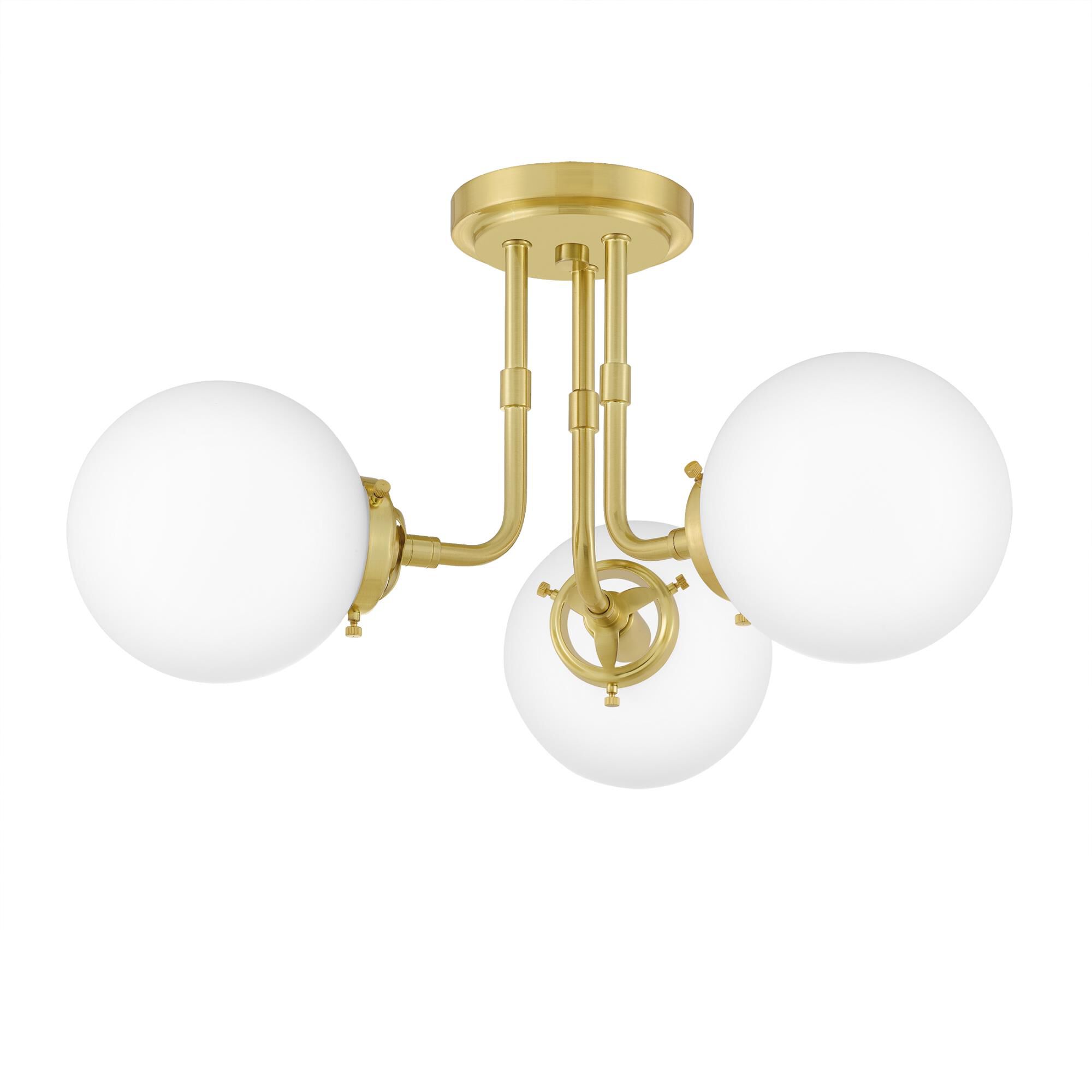Landry 20 Inch 3 Light Semi Flush Mount by Quoizel