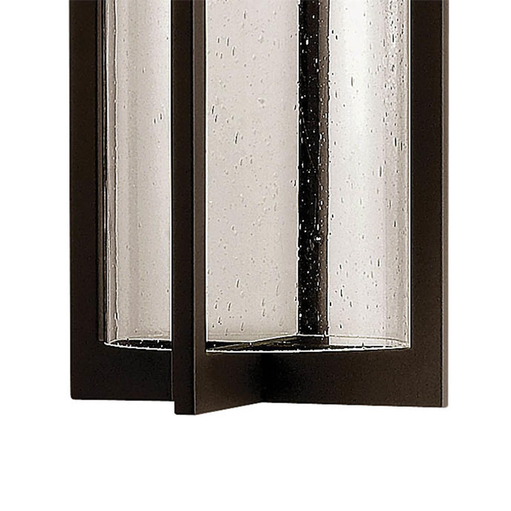 Shown in Buckeye Bronze finish and Clear Seedy glass