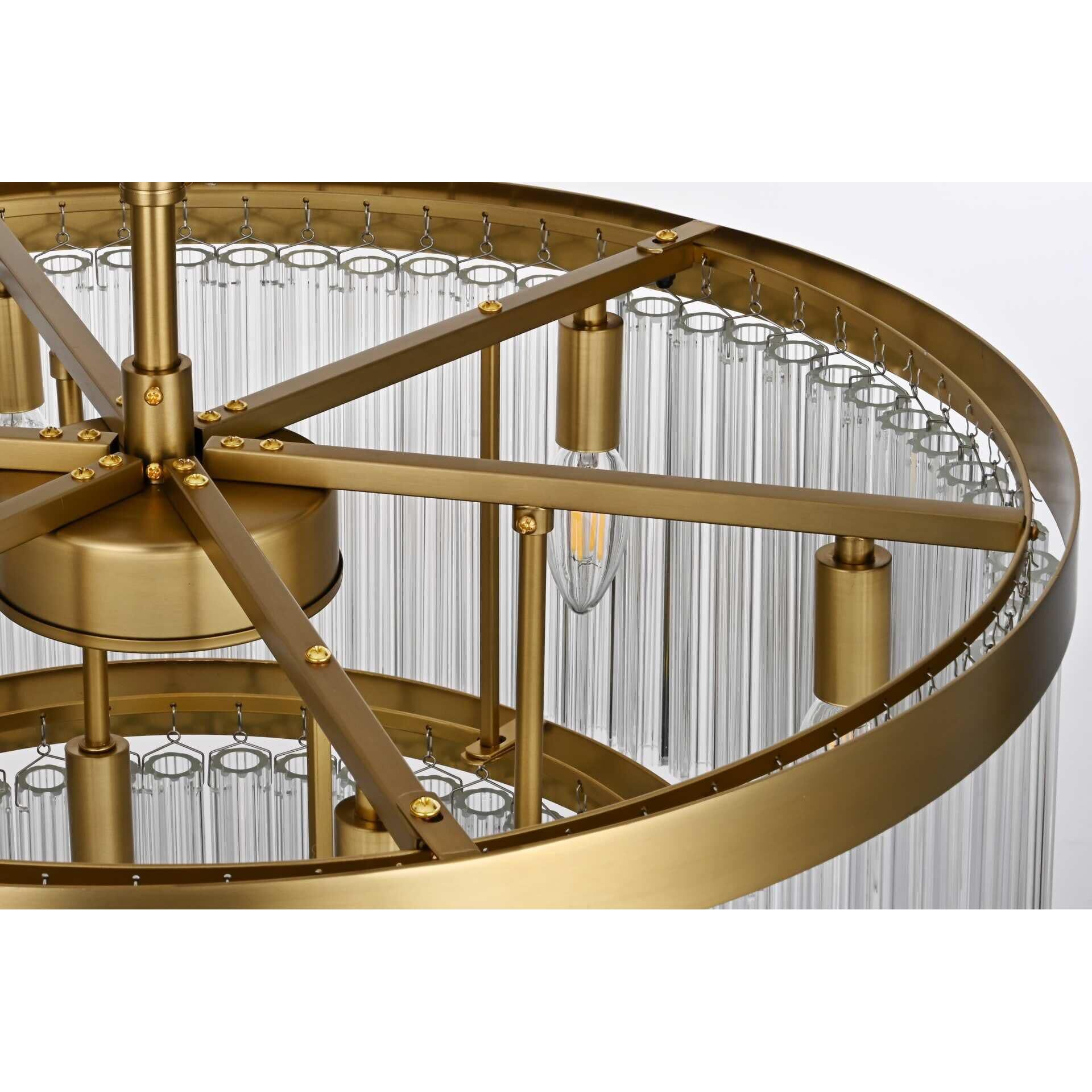 Harlow 24 Inch Chandelier by Elegant Lighting