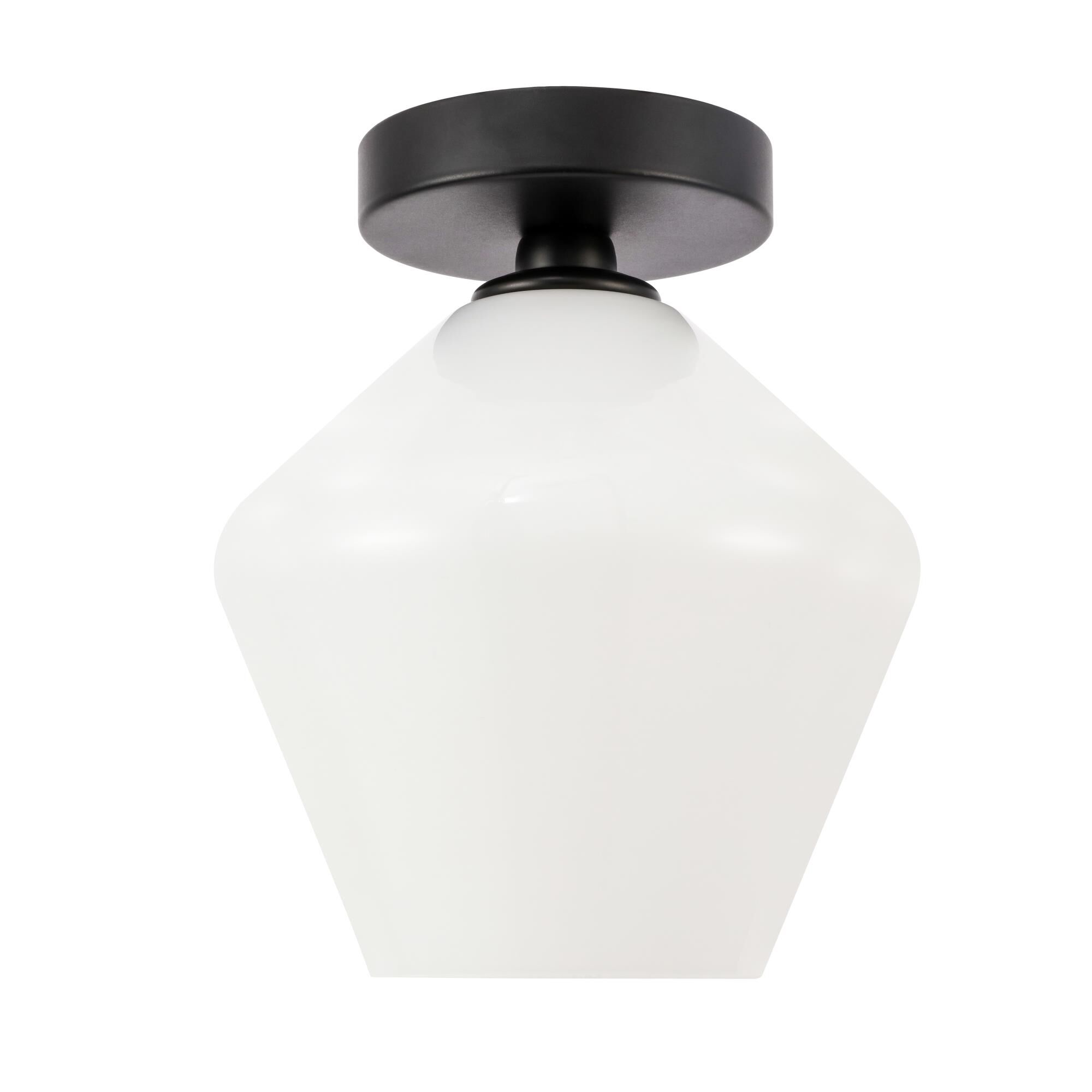 Gene 8 Inch Semi Flush Mount by Elegant Lighting