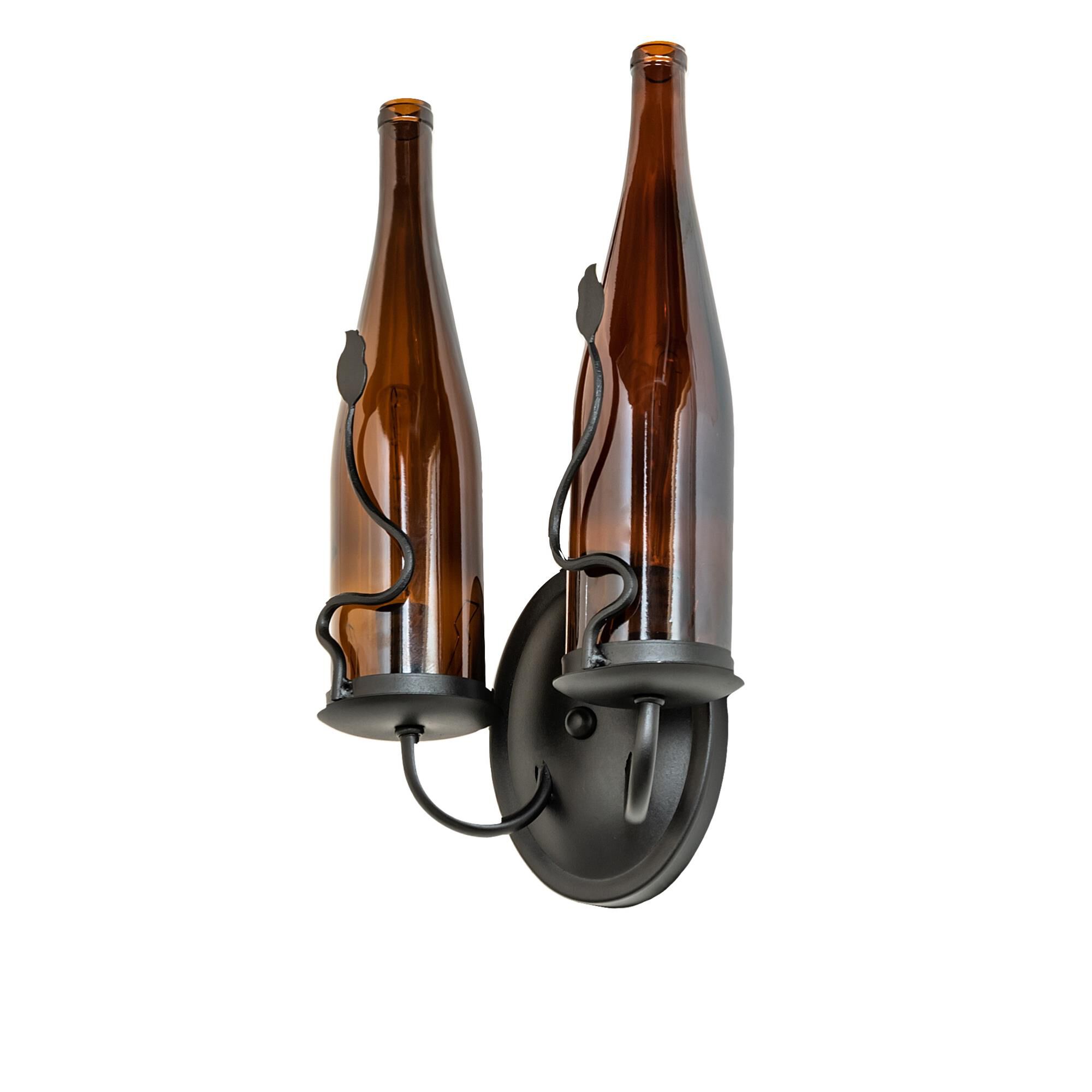 Shown with Amber /Acrylic;Black Metal Finish glass