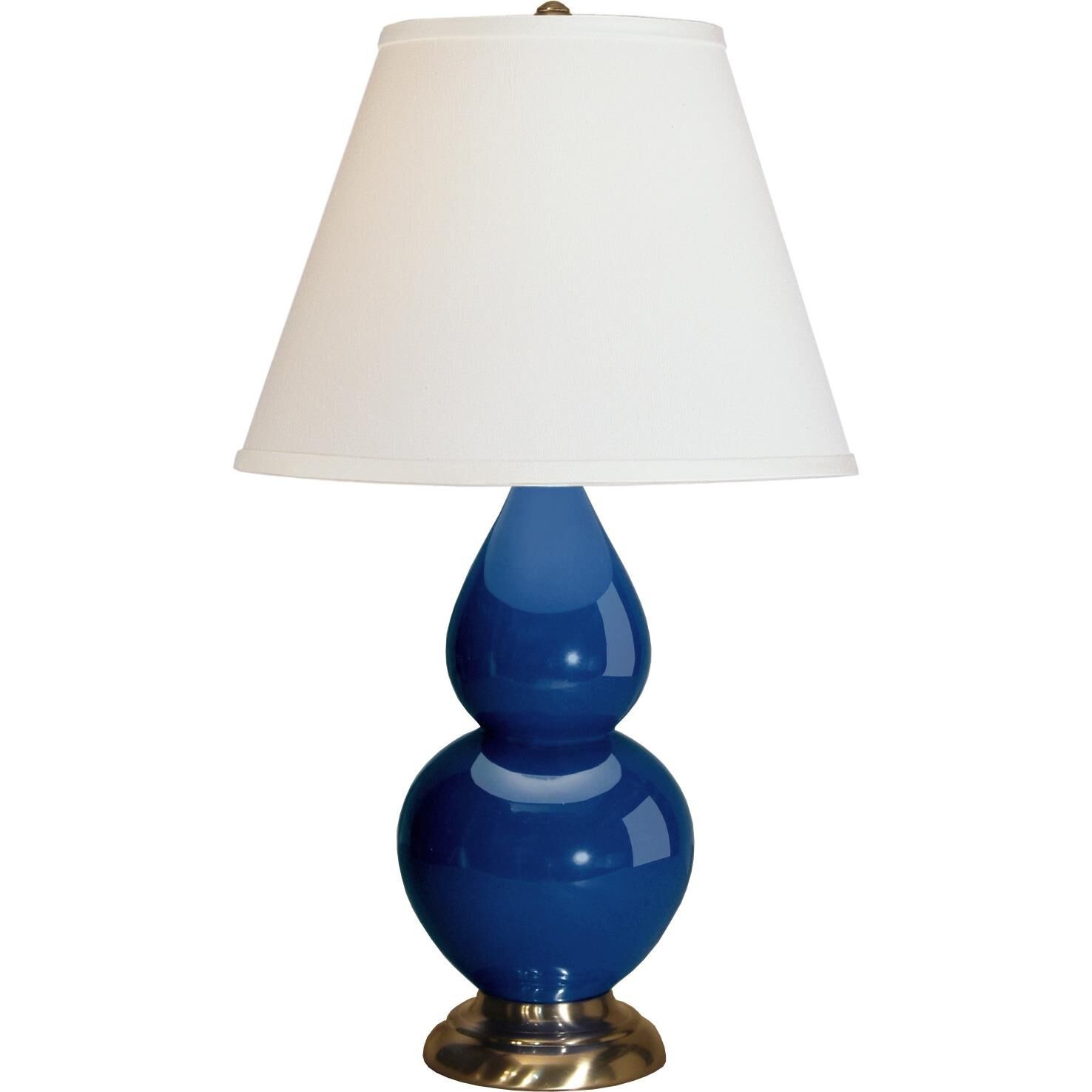 Shown in Schiaparelli Pink Glazed Ceramic finish and Pearl Dupioni Fabric shade