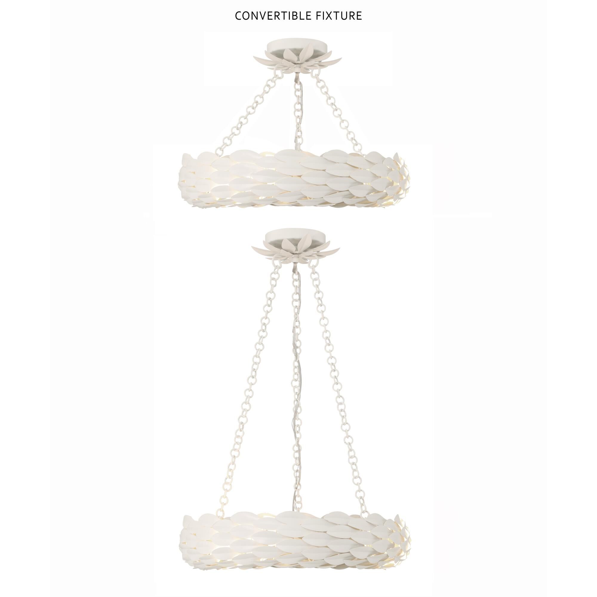 Broche 24 Inch 6 Light Chandelier by Crystorama