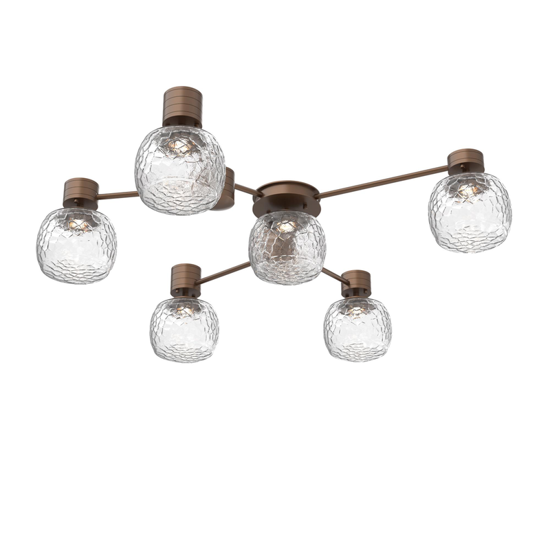 Levi Wilson Vessel 37 Inch Semi Flush Mount by Hammerton Studio