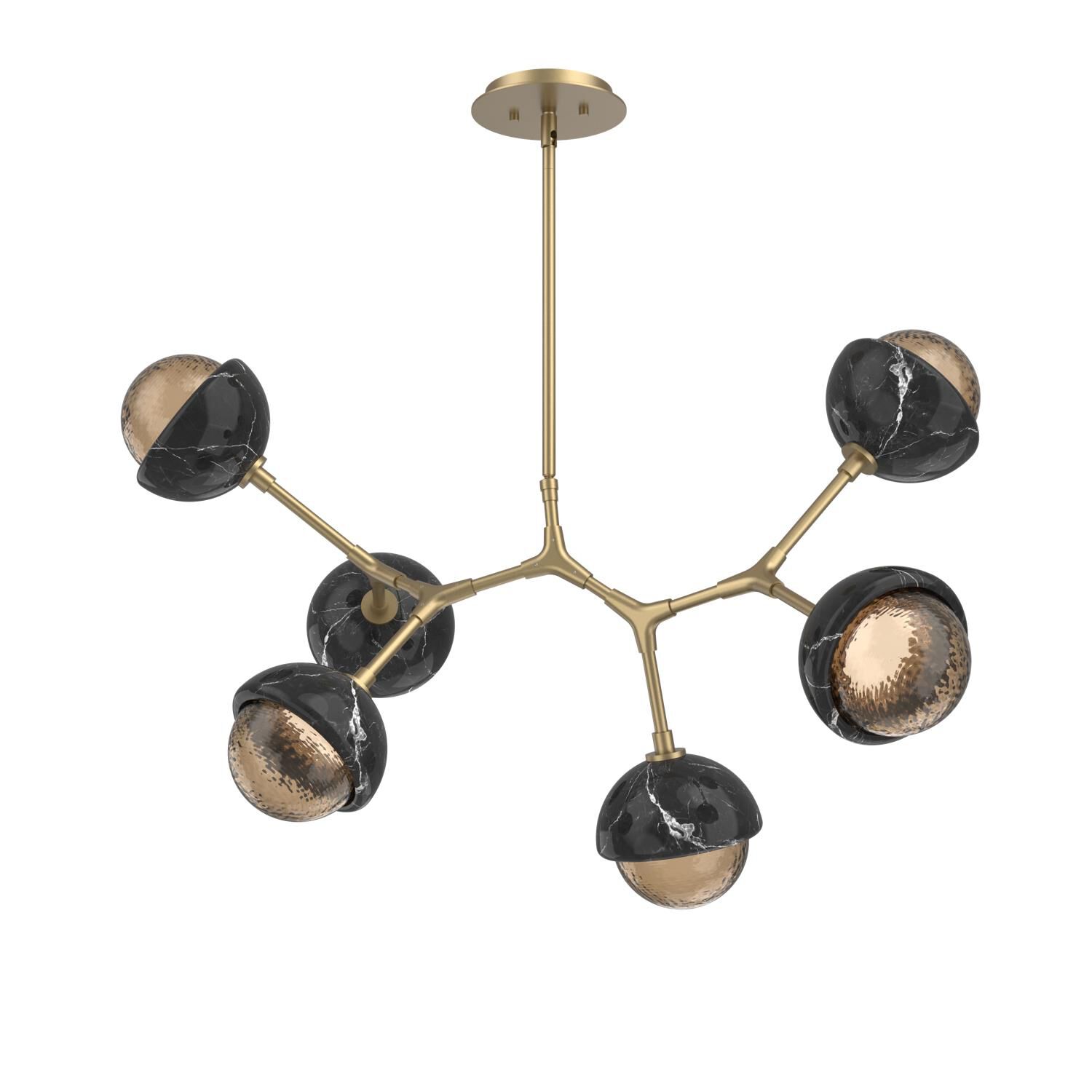Levi Wilson Cabochon 31 Inch Linear Suspension Light by Hammerton Studio