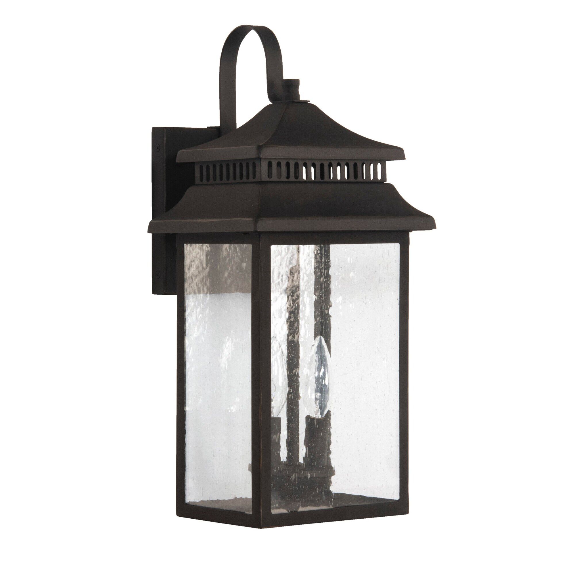 Shown in Dark Bronze Gilded finish and Square/Rectangle glass and Square/Rectangle shade