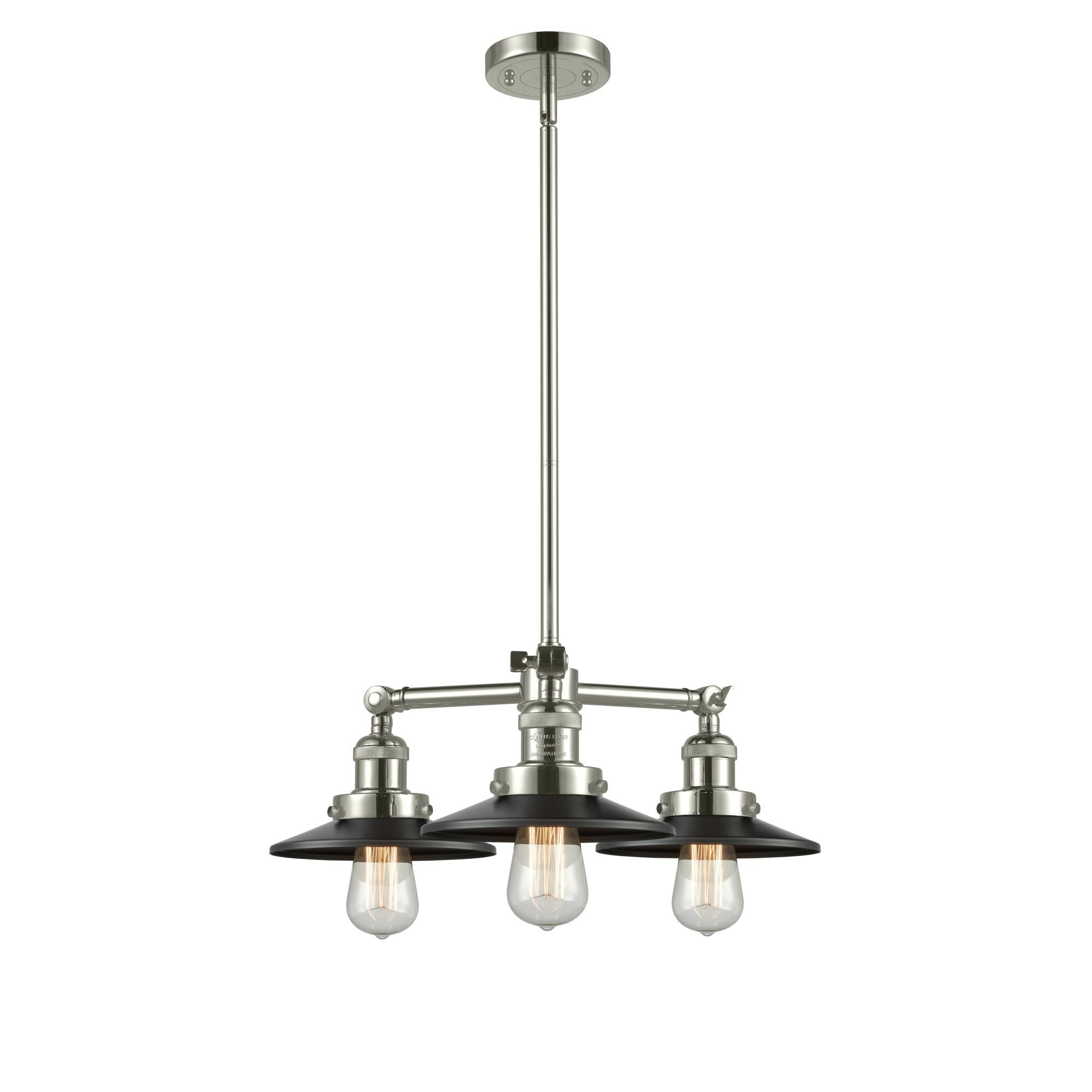 Shown in Polished Nickel finish and Oil Rubbed Bronze shade