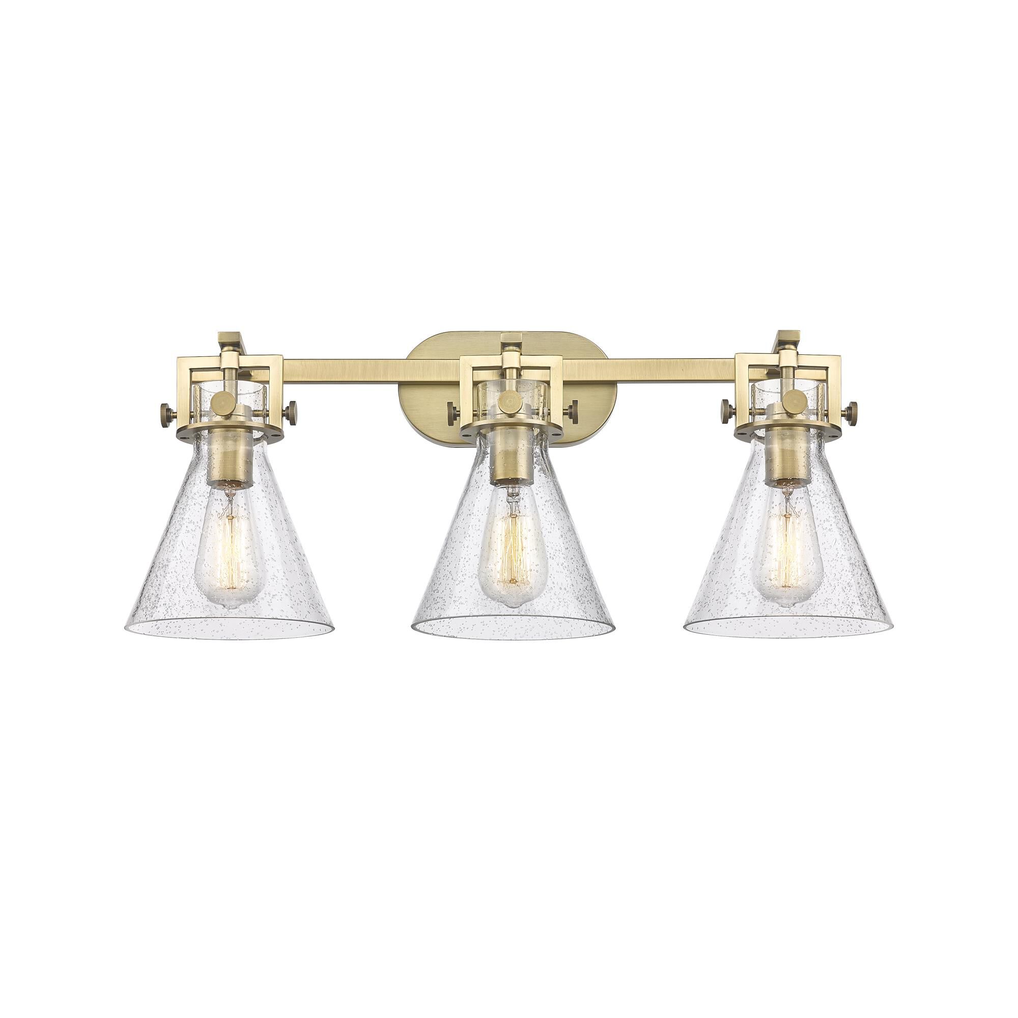 Bruno Marashlian Newton Cone 27 Inch 3 Light Bath Vanity Light by Innovations Lighting