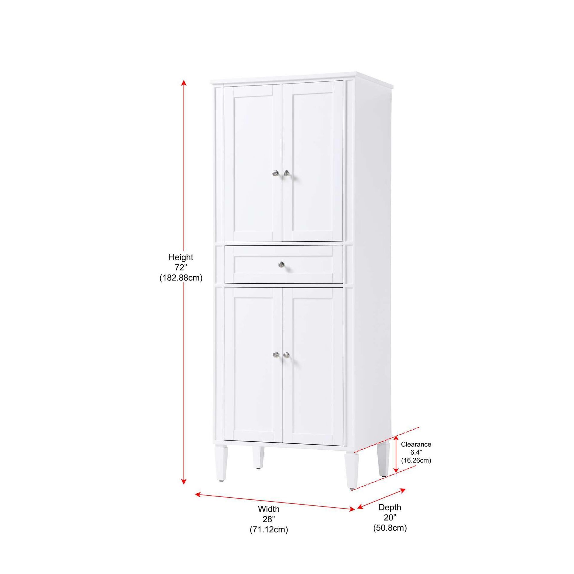 Shown in White finish