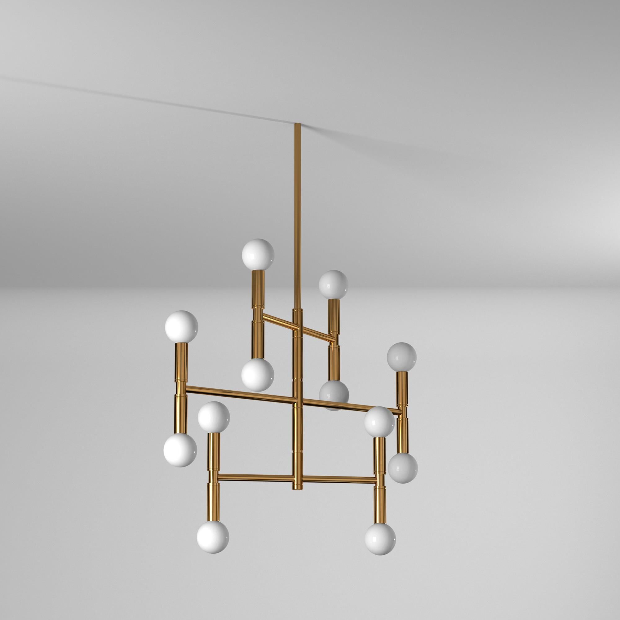 Ava 21 Inch 12 Light Mini Chandelier by Dainolite