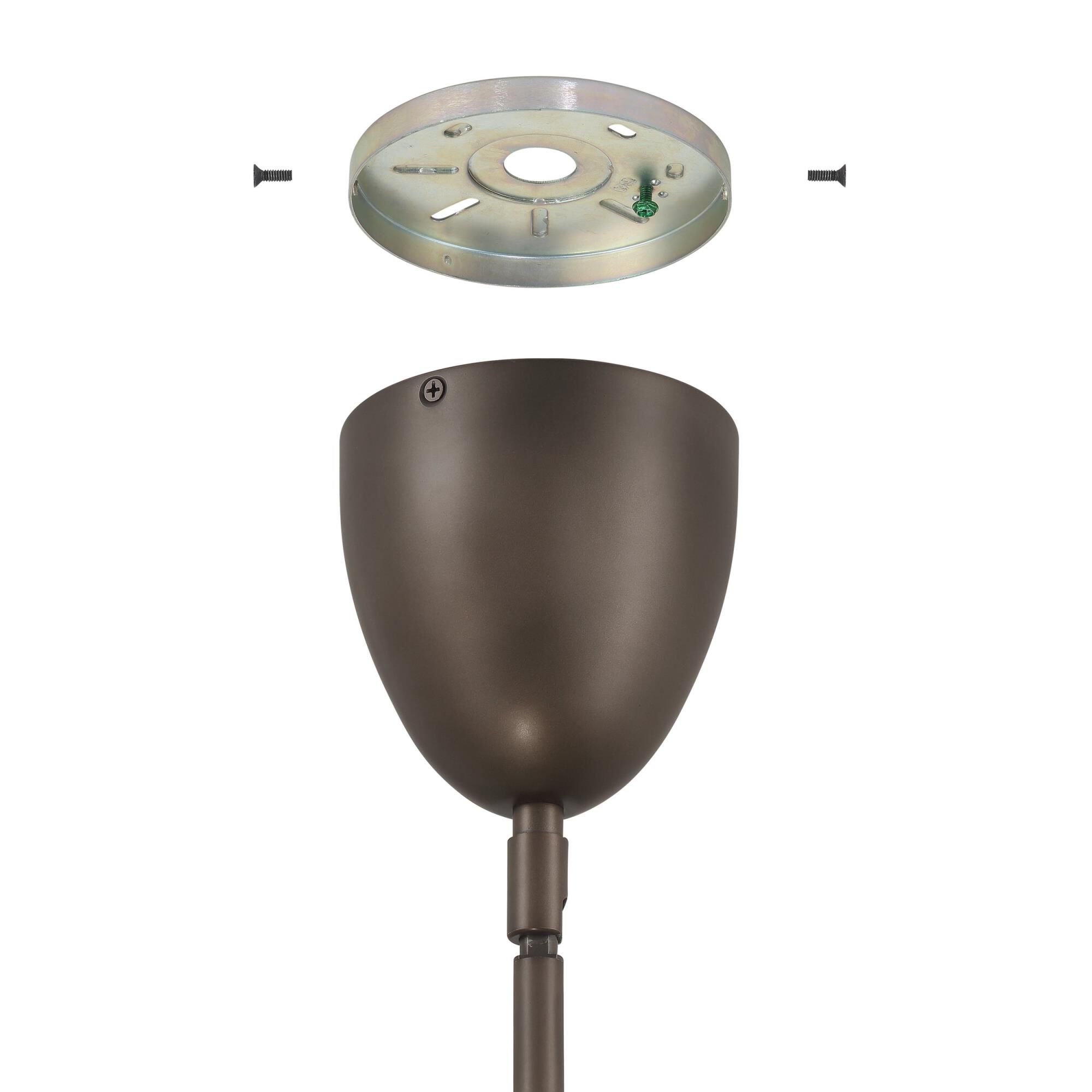 Shown in Forged Bronze finish and Smoked Amber glass