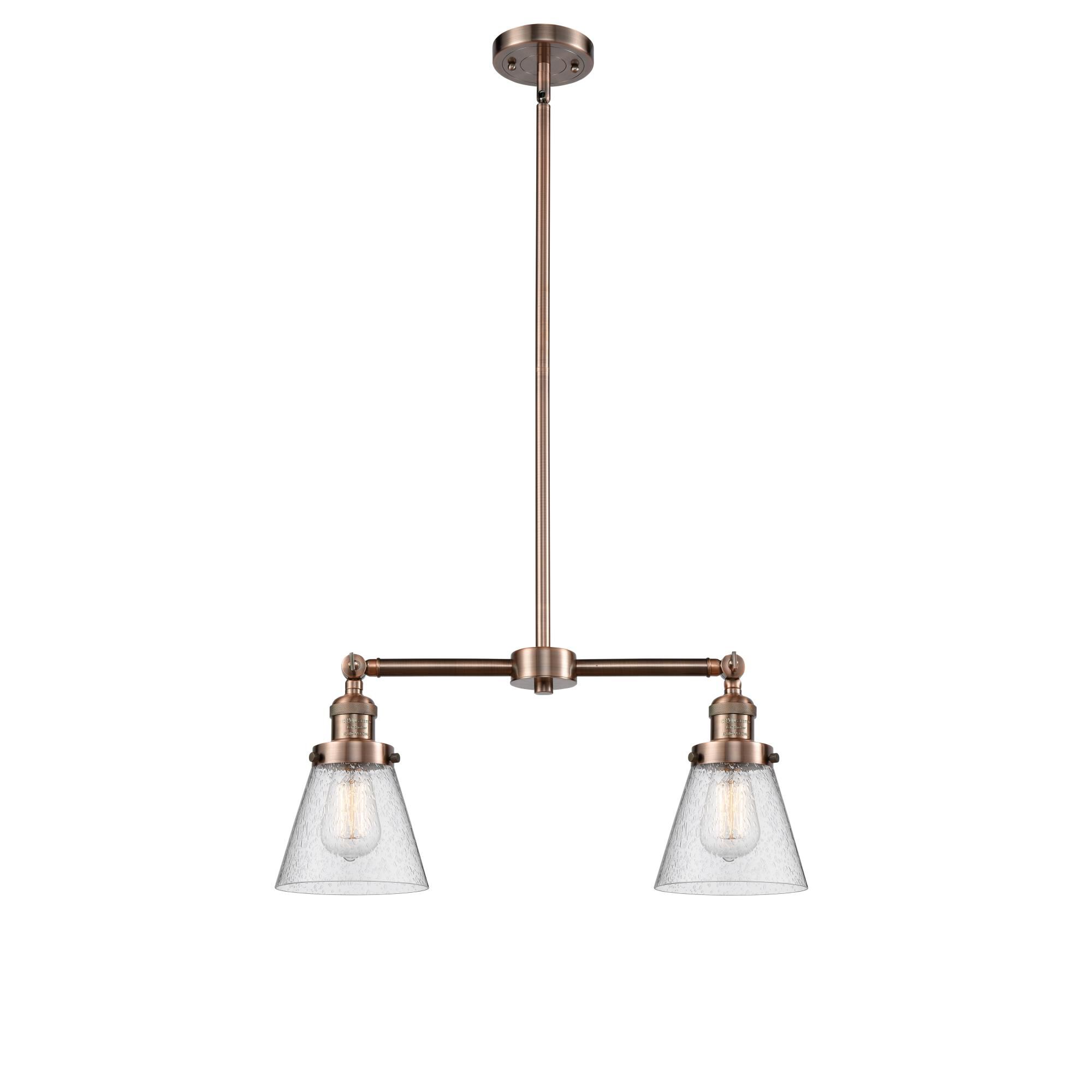 Bruno Marashlian Small Cone 21 Inch 2 Light Mini Chandelier by Innovations Lighting