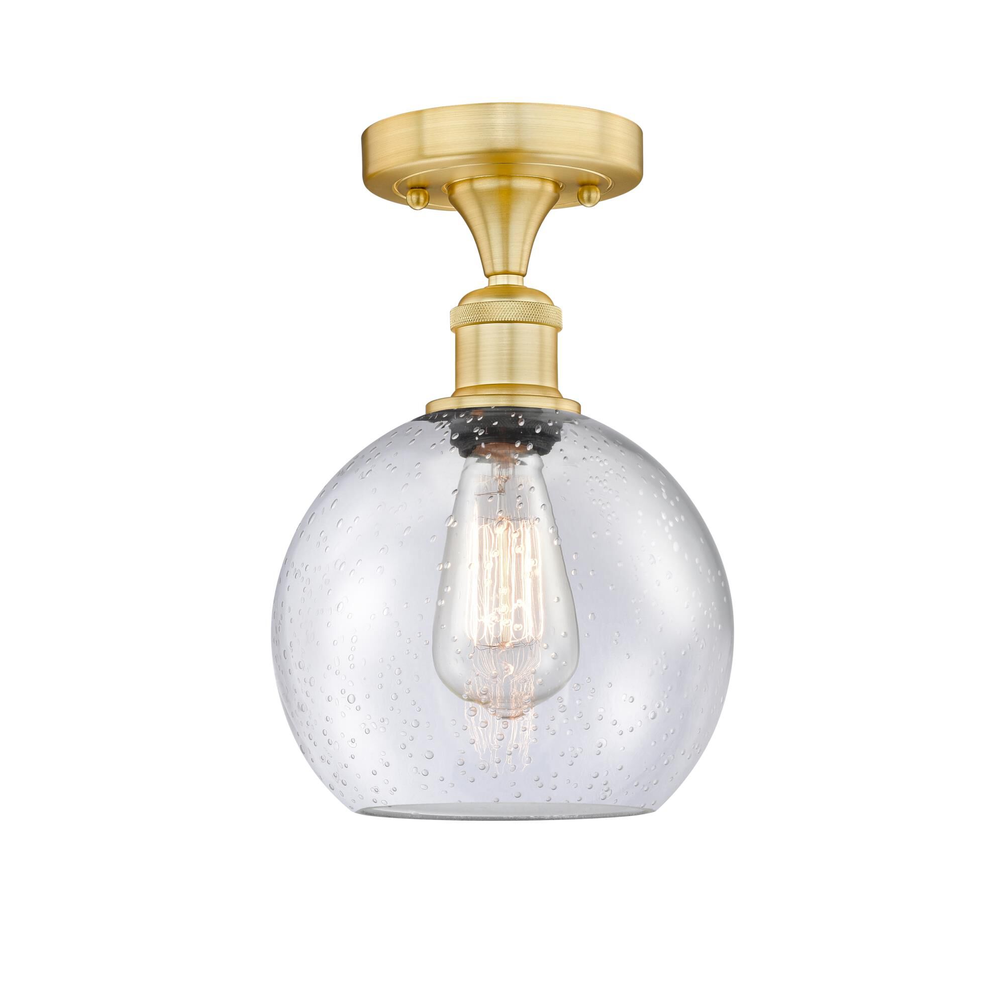 Bruno Marashlian Athens 8 Inch 1 Light Semi Flush Mount by Innovations Lighting