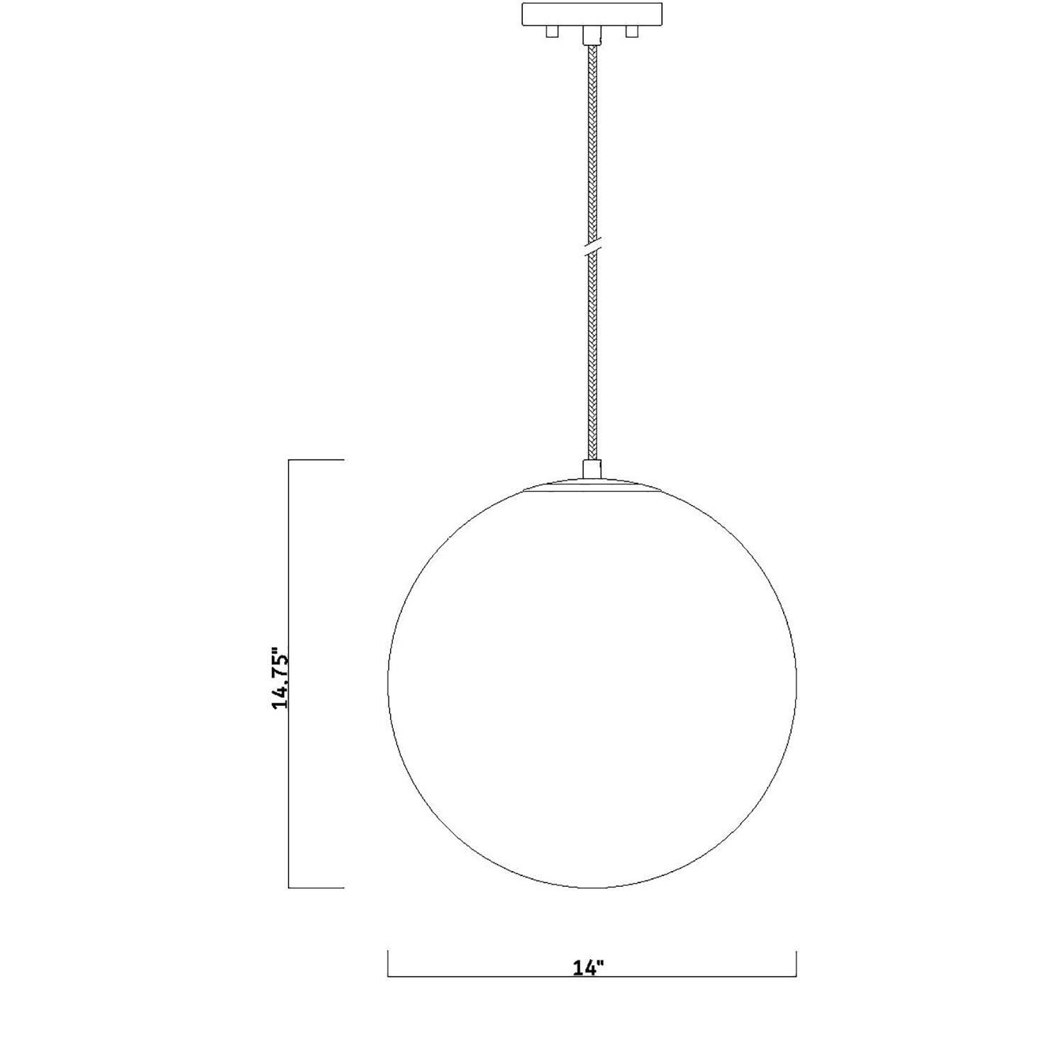 Designers Fountain Circo 14 Inch Large Pendant