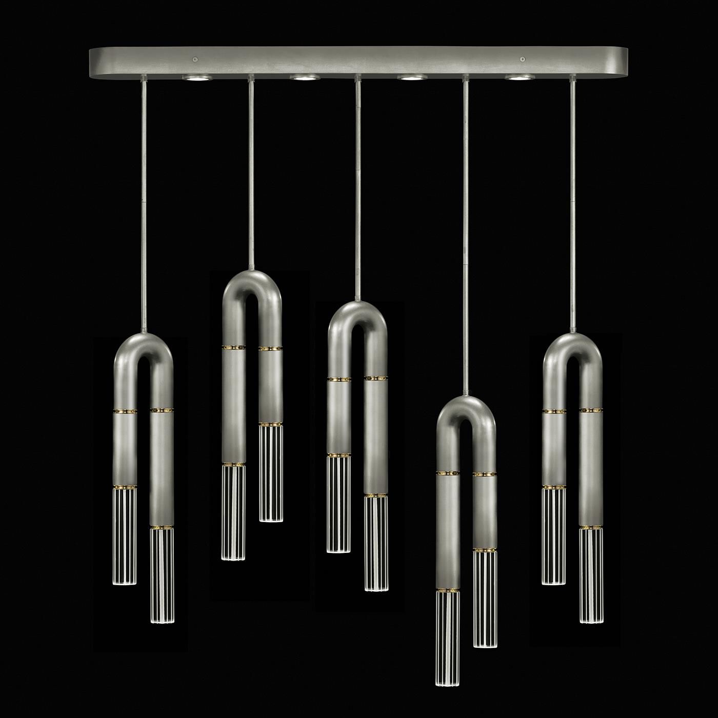 Antonia Linear Suspension Light by Fine Art Handcrafted Lighting