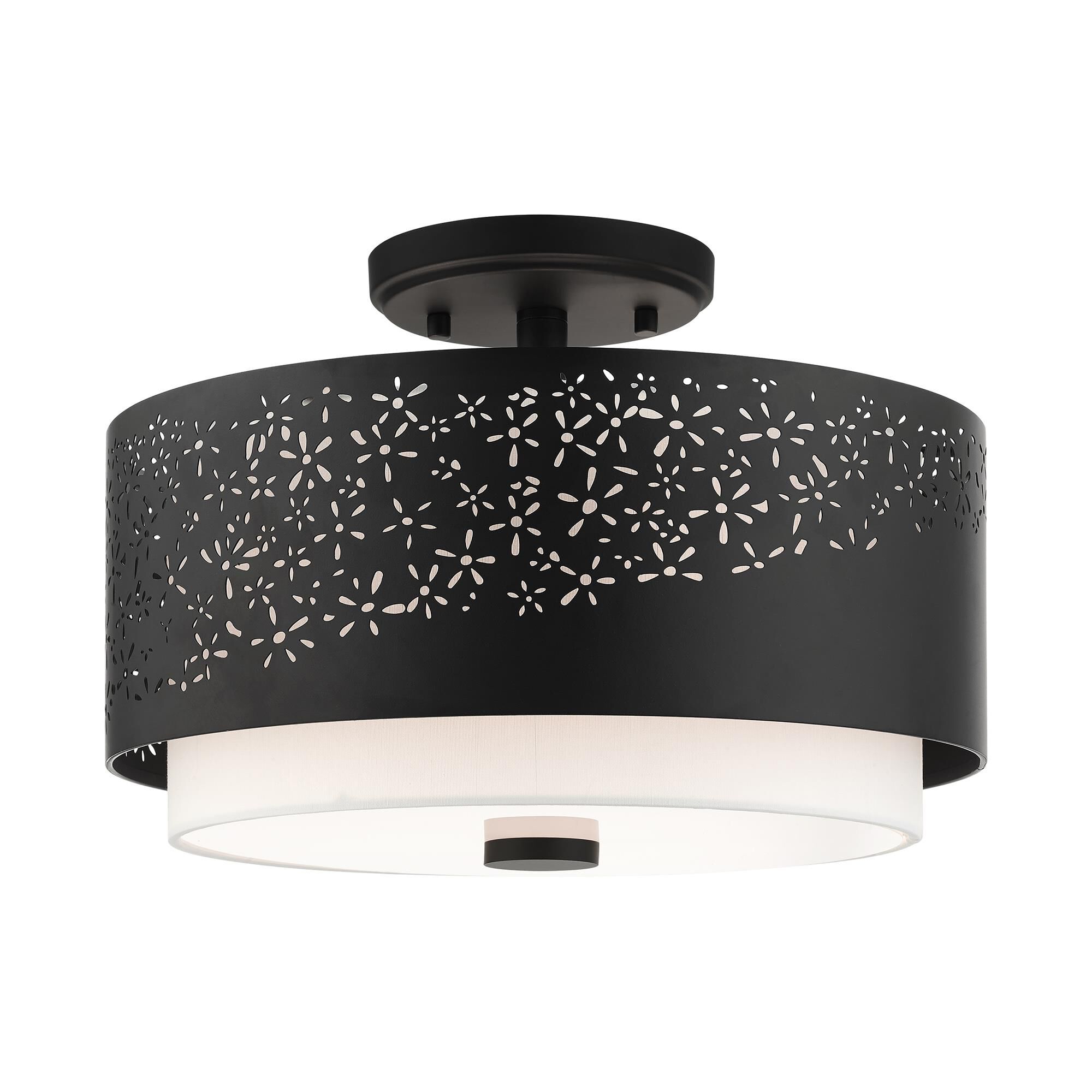 Noria 3 Light Semi Flush Mount by Livex Lighting