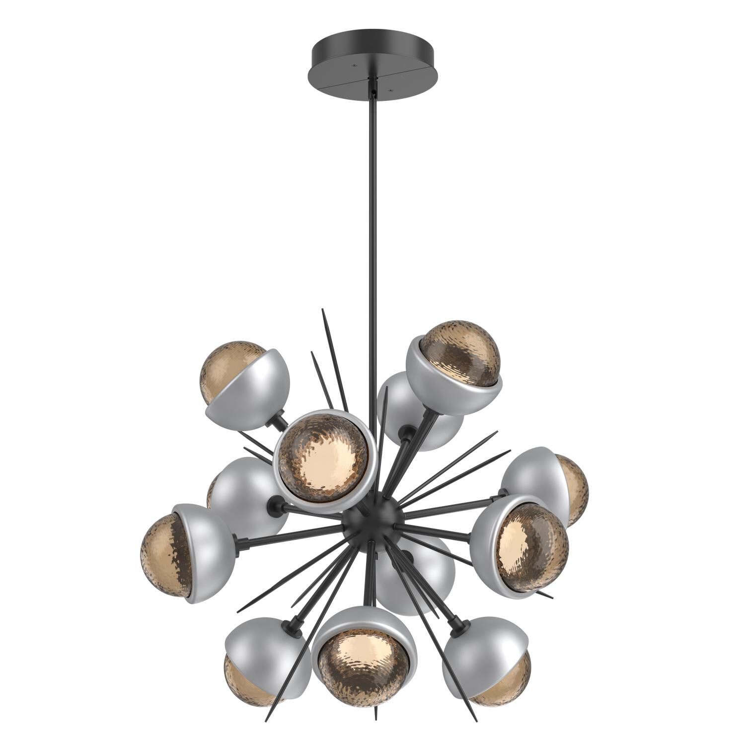 Shown in Matte Black finish and Bronze glass and Classic Silver accent