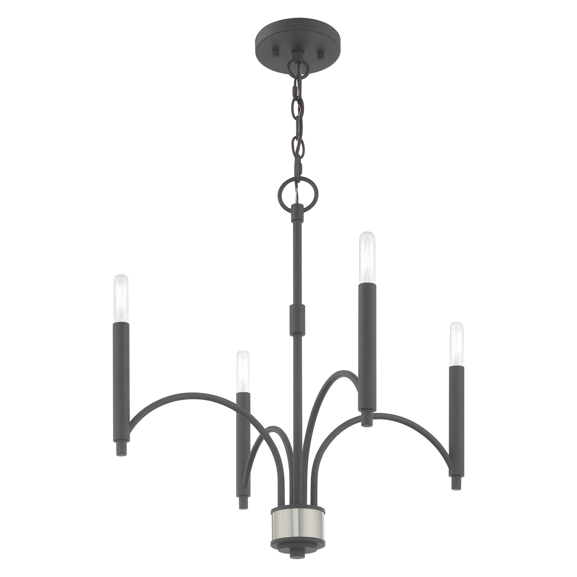 Wisteria 4 Light Mini Chandelier by Livex Lighting