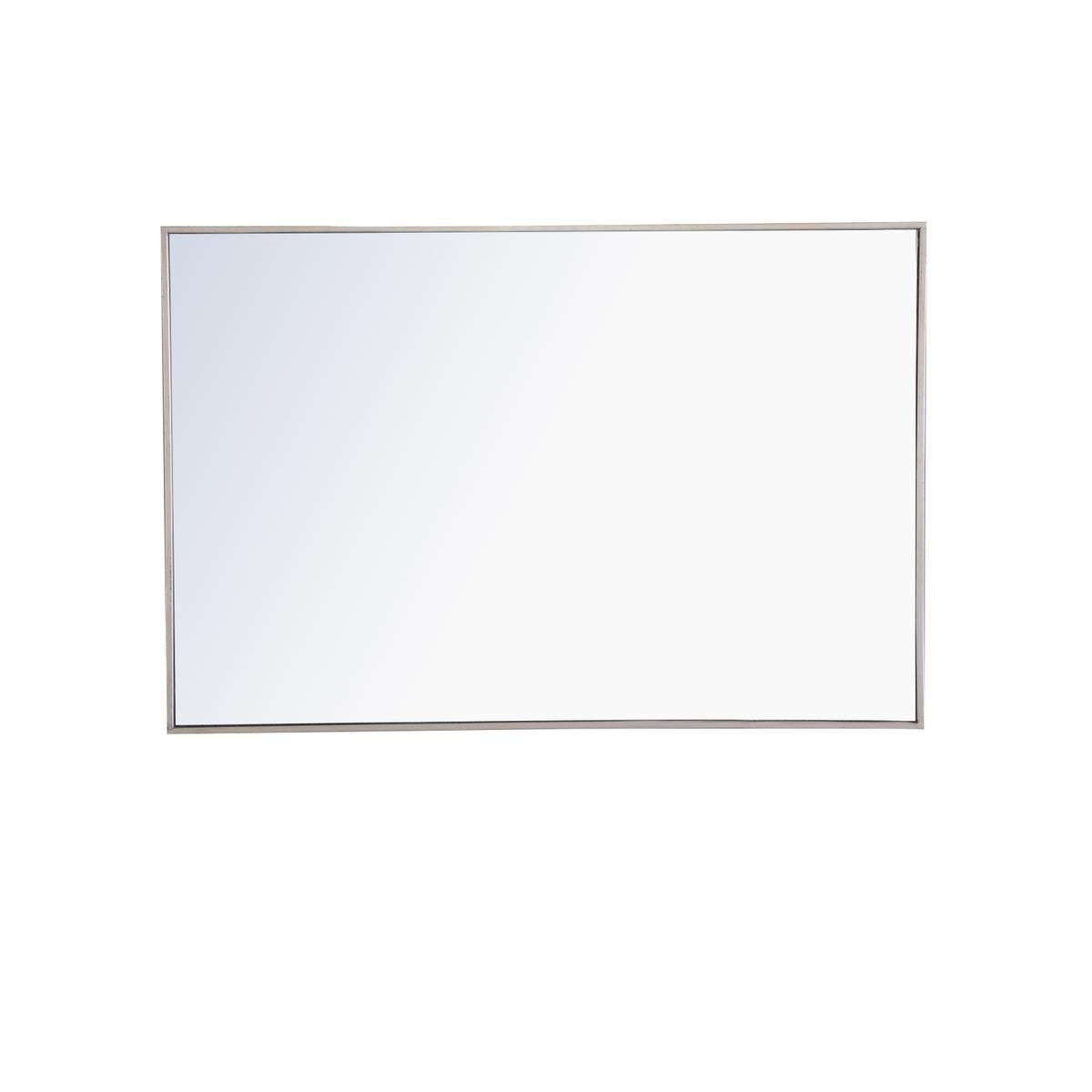 Shown in Silver finish and Clear Mirror Beveled glass